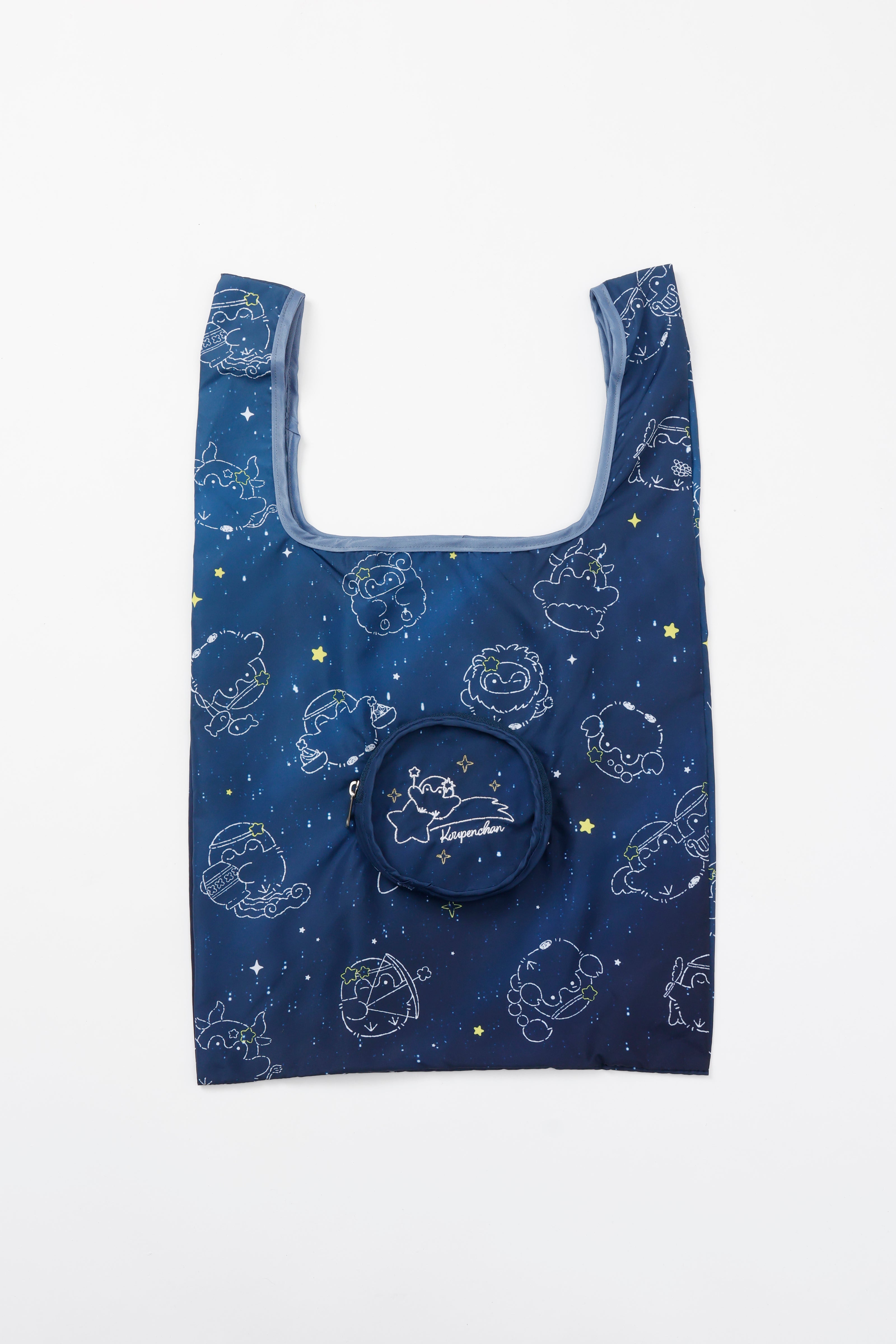 コウペンちゃん エコバッグ 君を見守るよ ネイビー