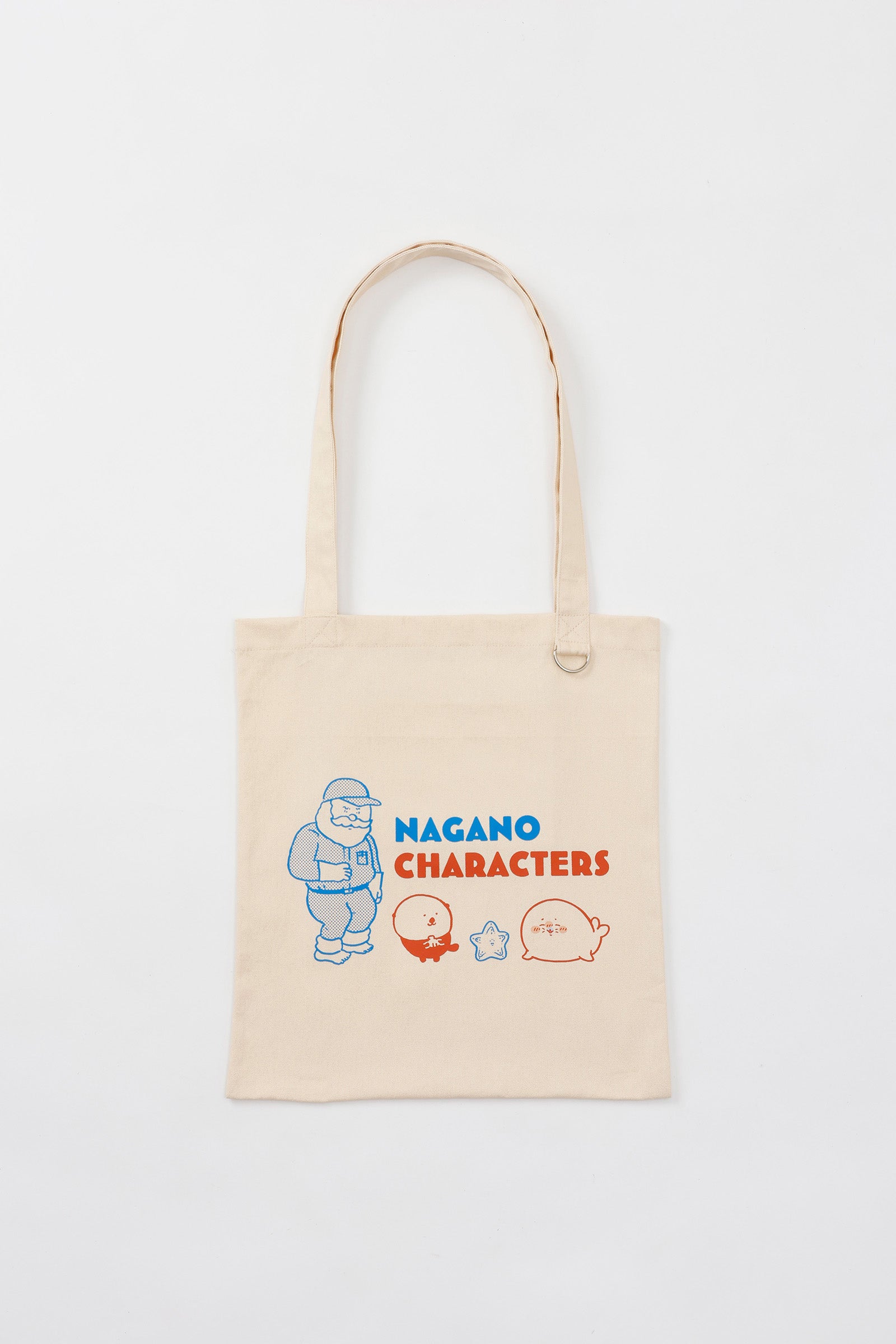 ナガノキャラクターズ トートバッグ アザラシたち ナチュラル