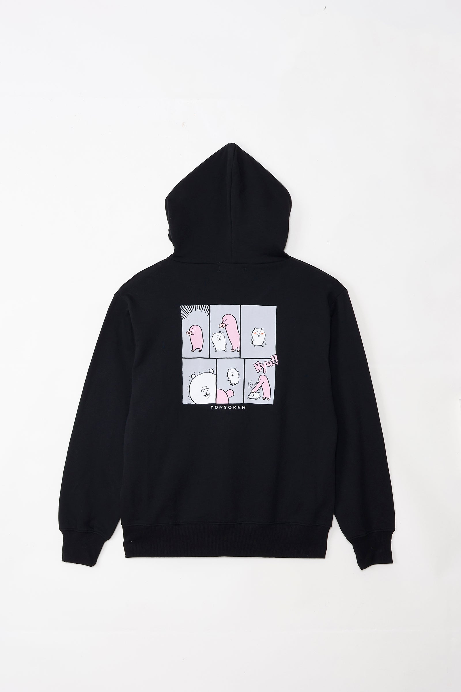 ナガノキャラクターズ ZIPパーカー TONSOKUN ブラック