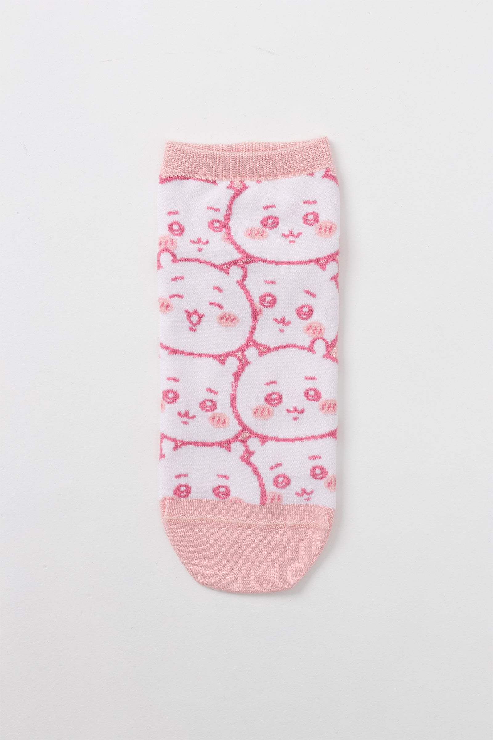 ちいかわ クルーソックス ちいかわいっぱい ピンク