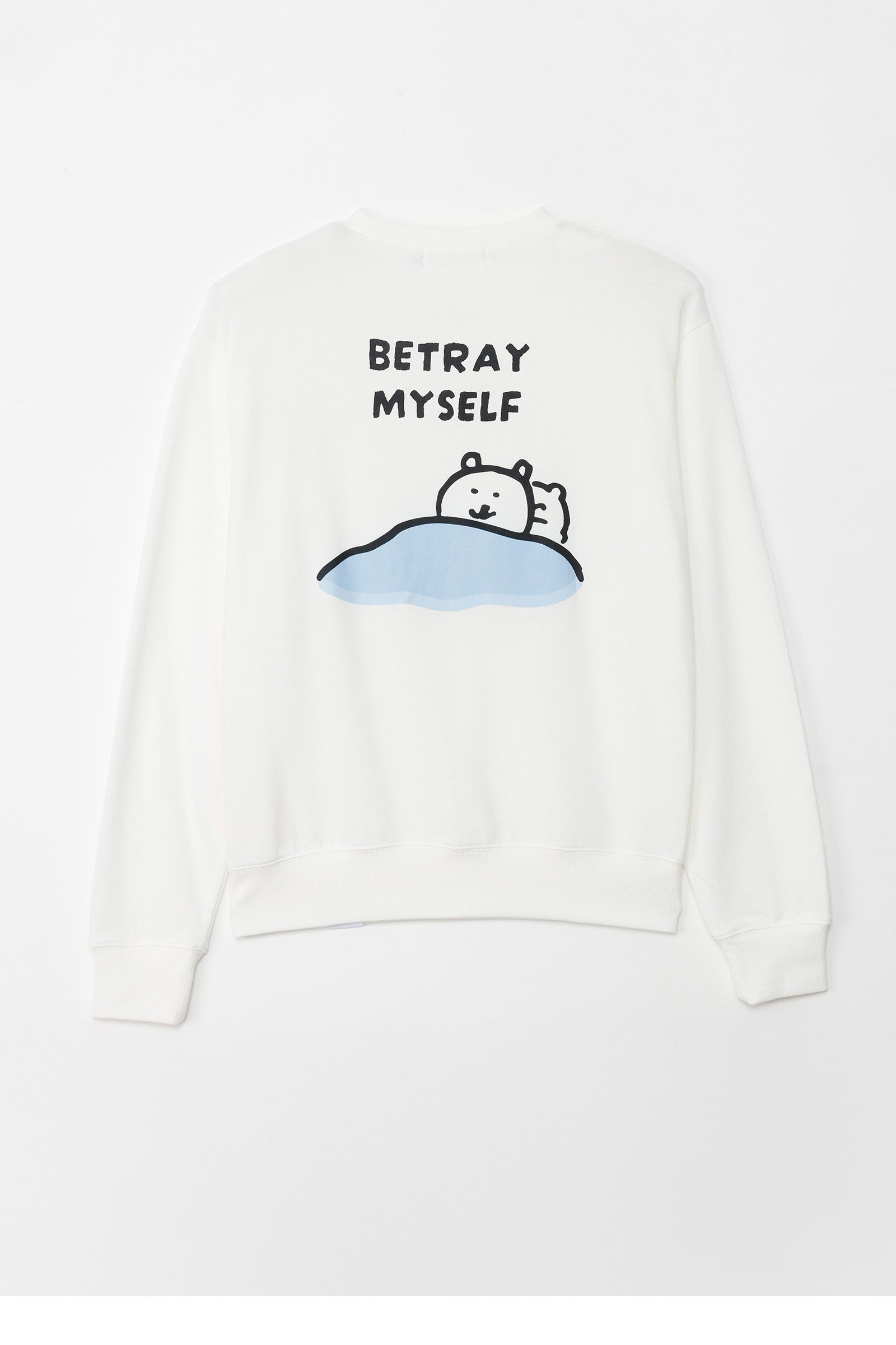 ナガノキャラクターズ スウェット 裏切るか ホワイト