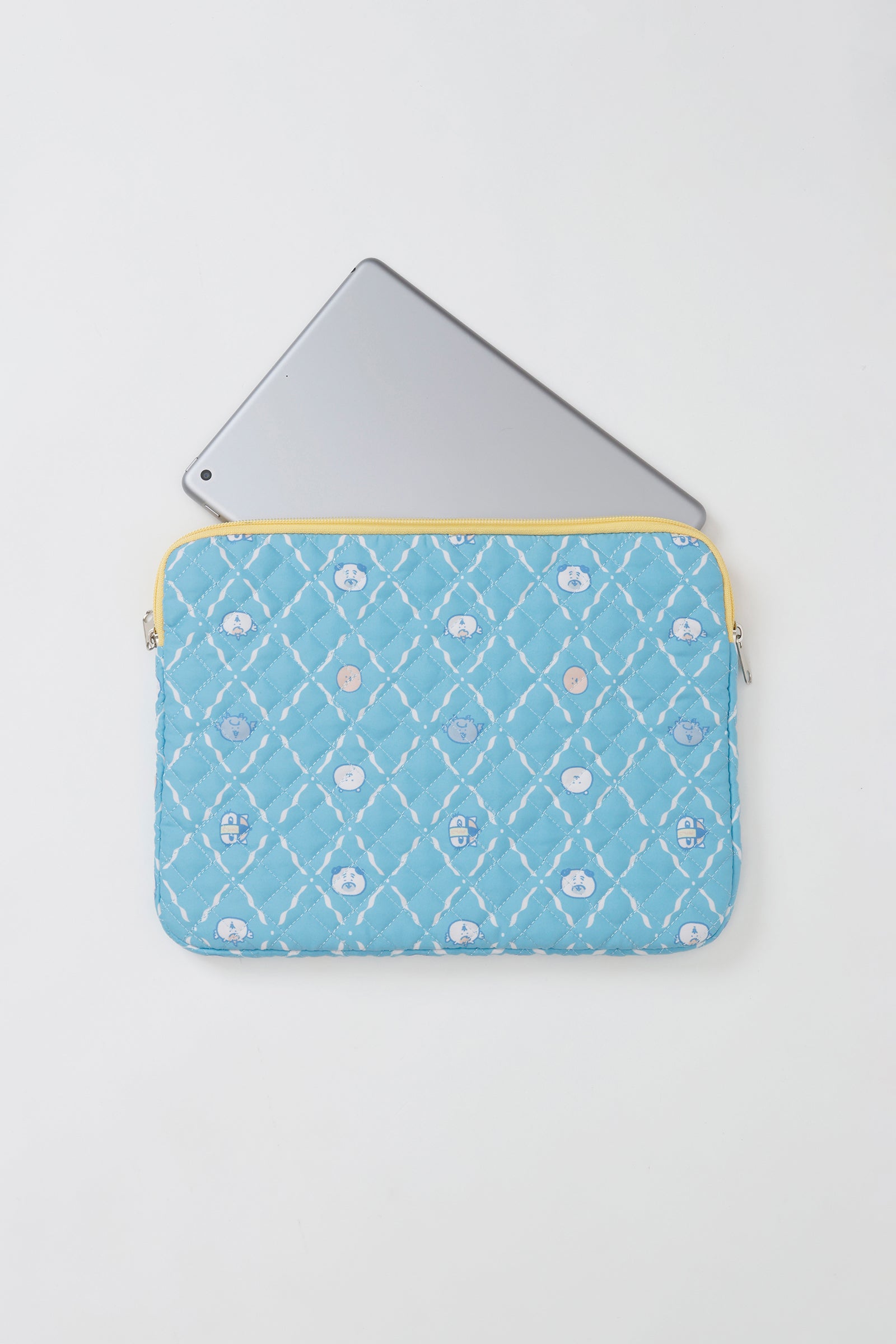 ナガノキャラクターズ マルチケース お顔ならび ブルー