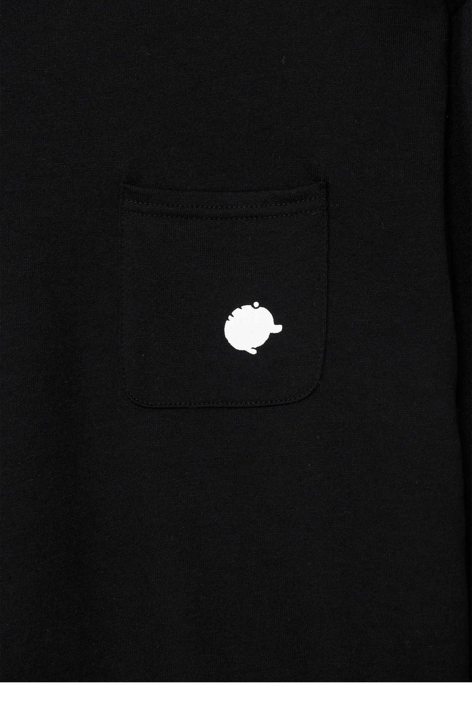 ナガノキャラクターズ スウェット 吸い込まれるくま ブラック