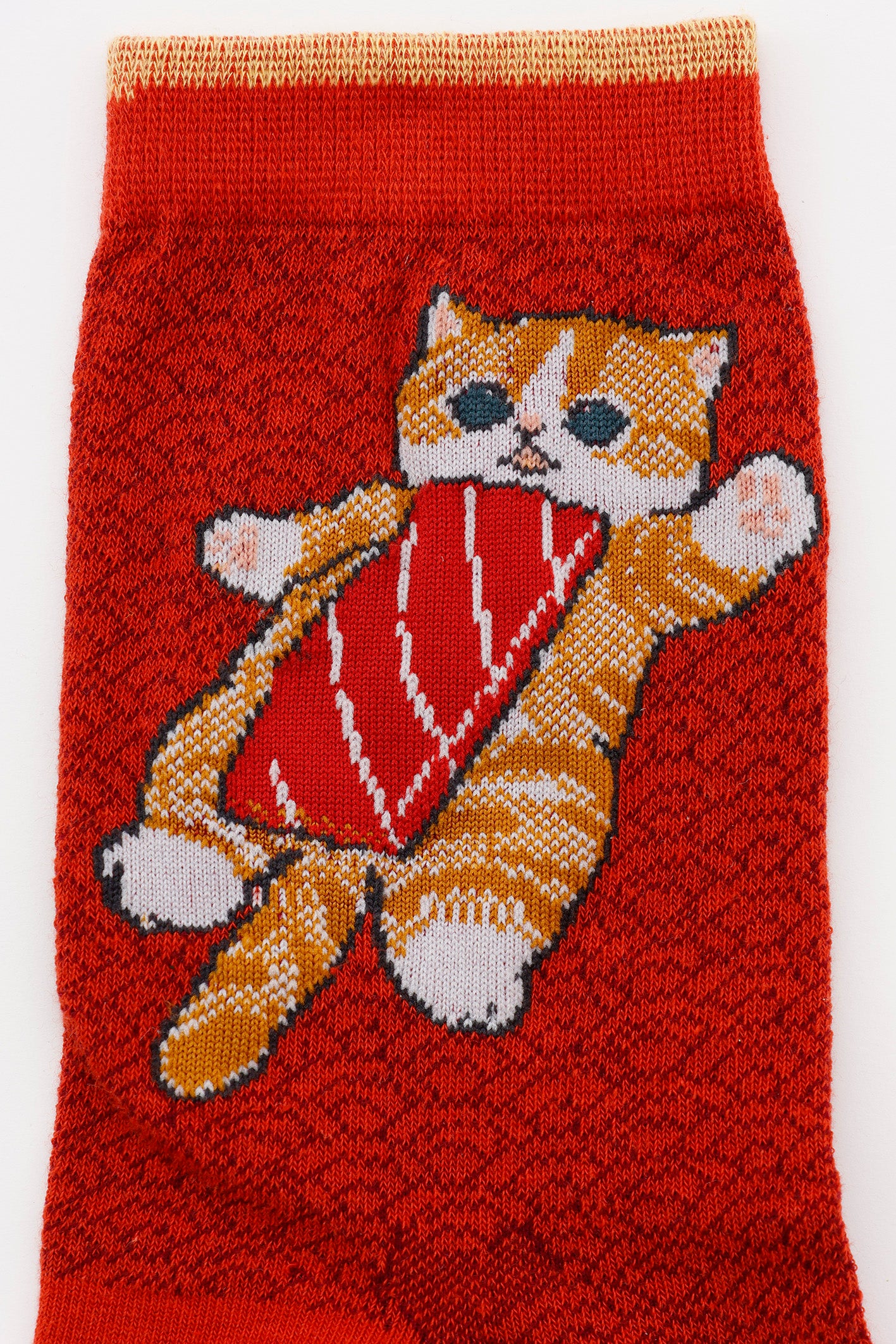 mofusand お寿司 クルーソックス まぐろ レッド