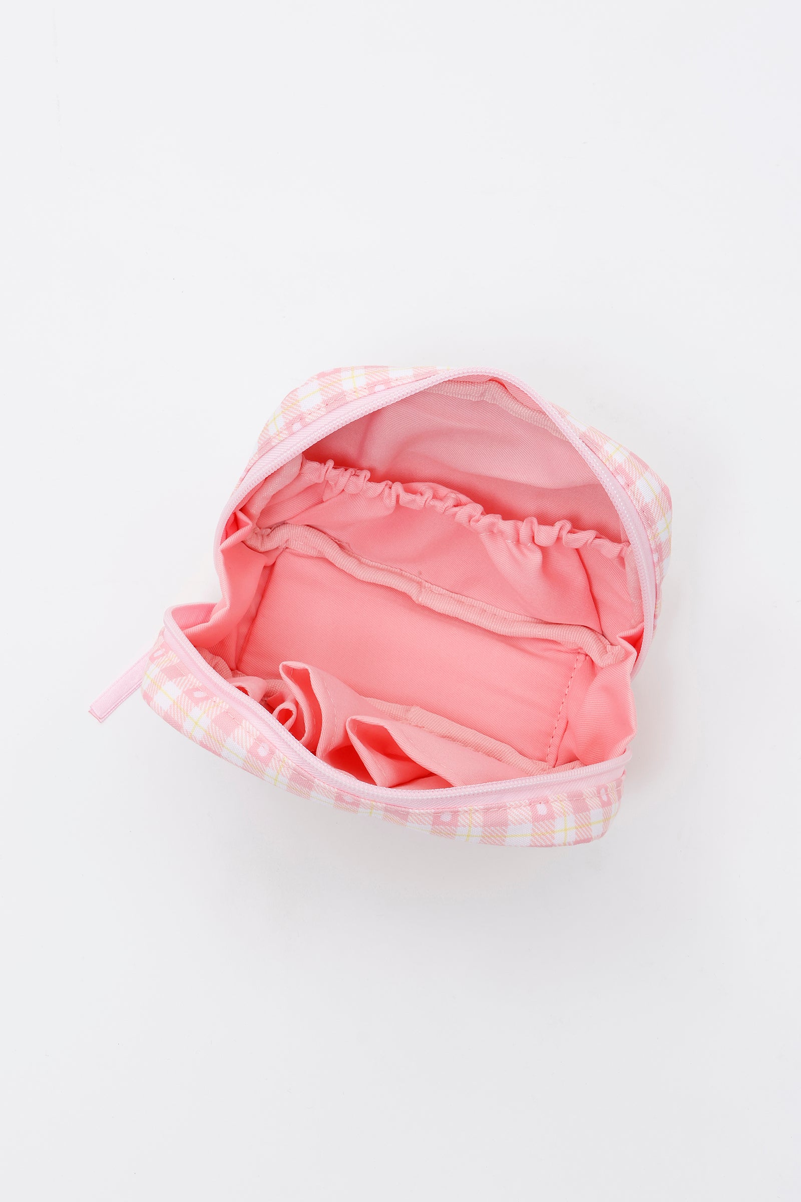 ちいかわ チェックシリーズ ポーチ ちいかわ ピンク