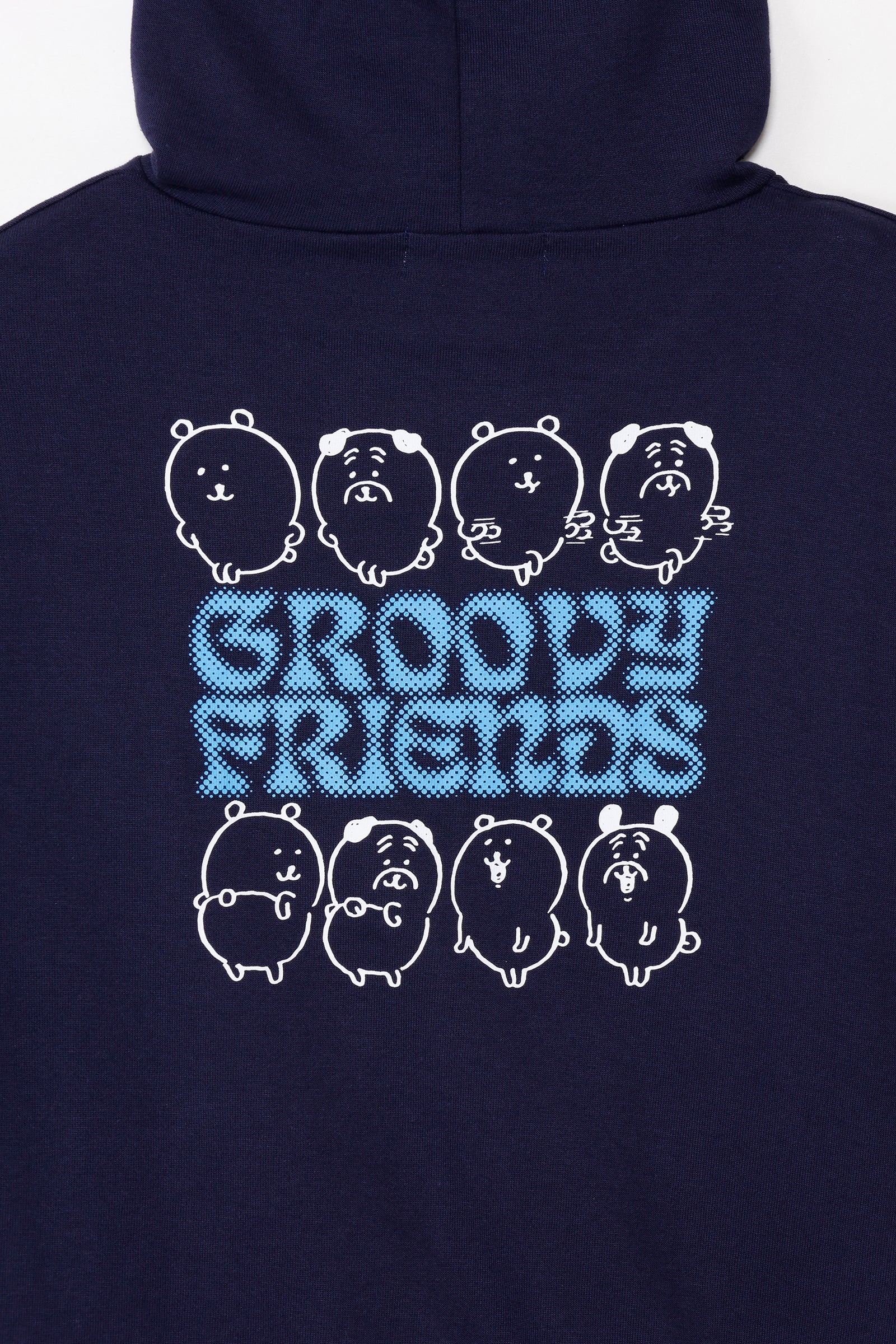 ナガノキャラクターズ ZIPパーカー GROOVY FRIENDS ネイビー