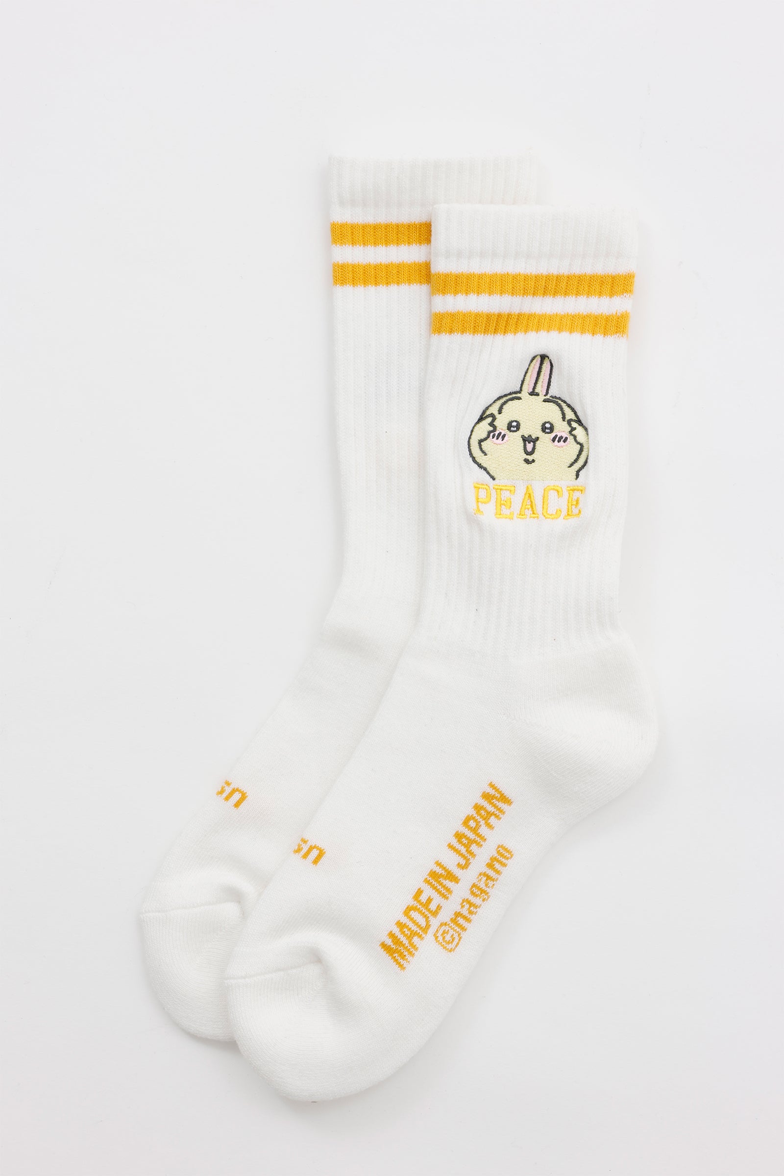 ちいかわ ソックス ピース うさぎ ホワイト 23-25cm