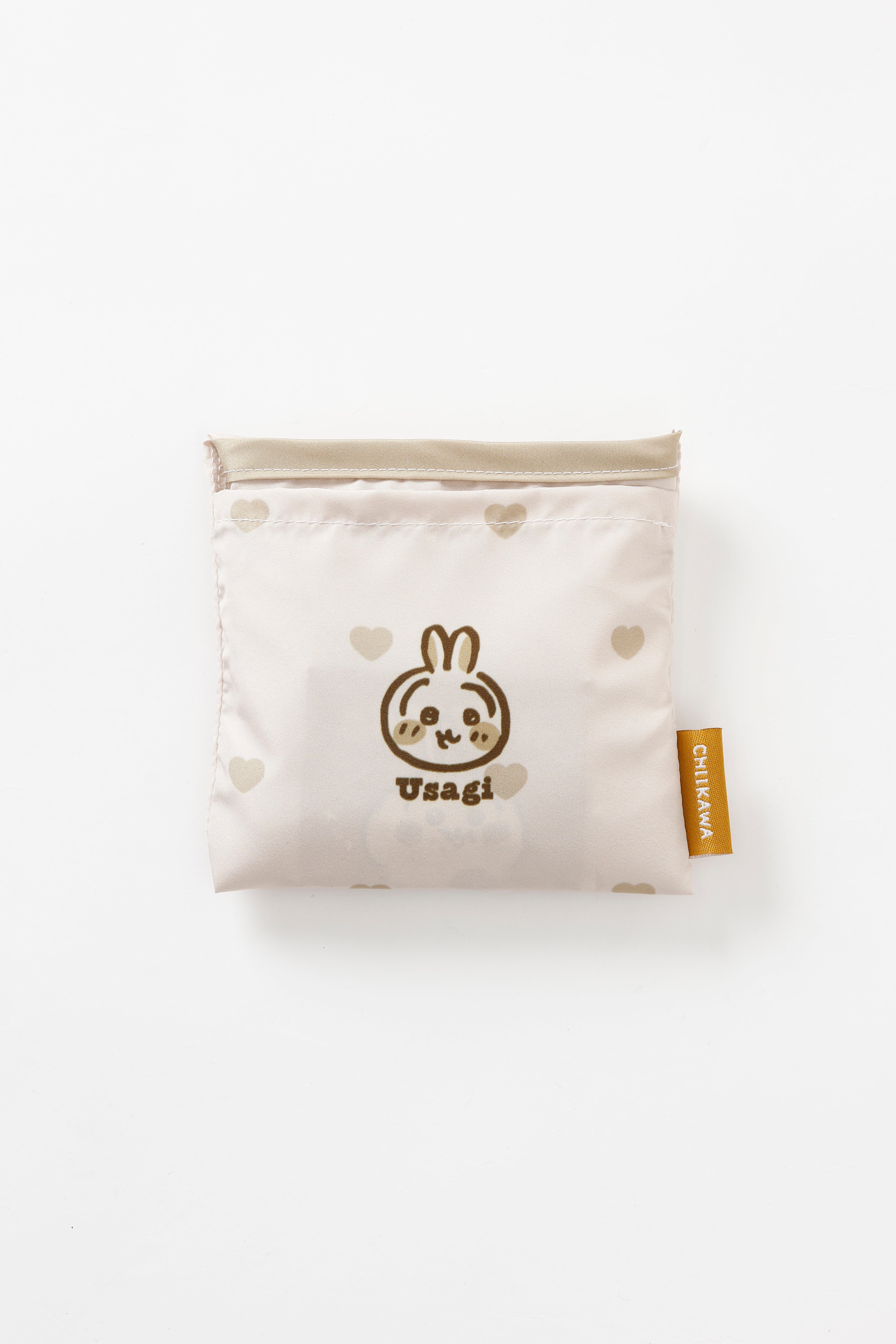 ちいかわ エコバッグ ハートチョコレート うさぎ イエロー