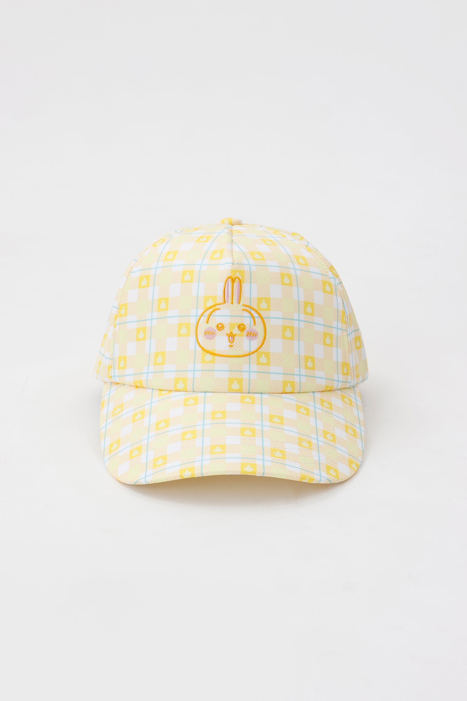 ちいかわ チェックシリーズ CAP うさぎ イエロー