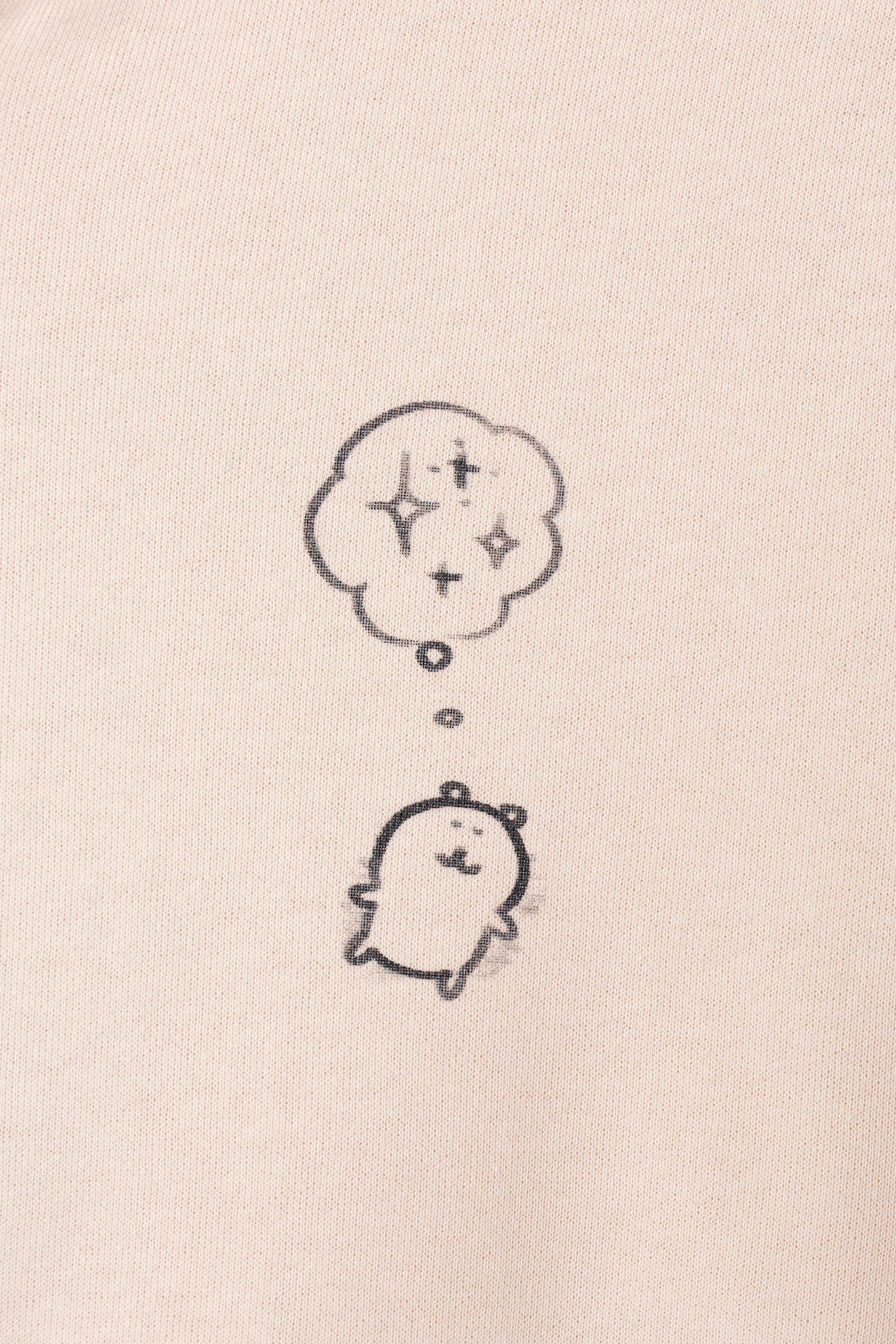 ナガノキャラクターズ ZIPパーカー ホテルの飼い犬? クリーム