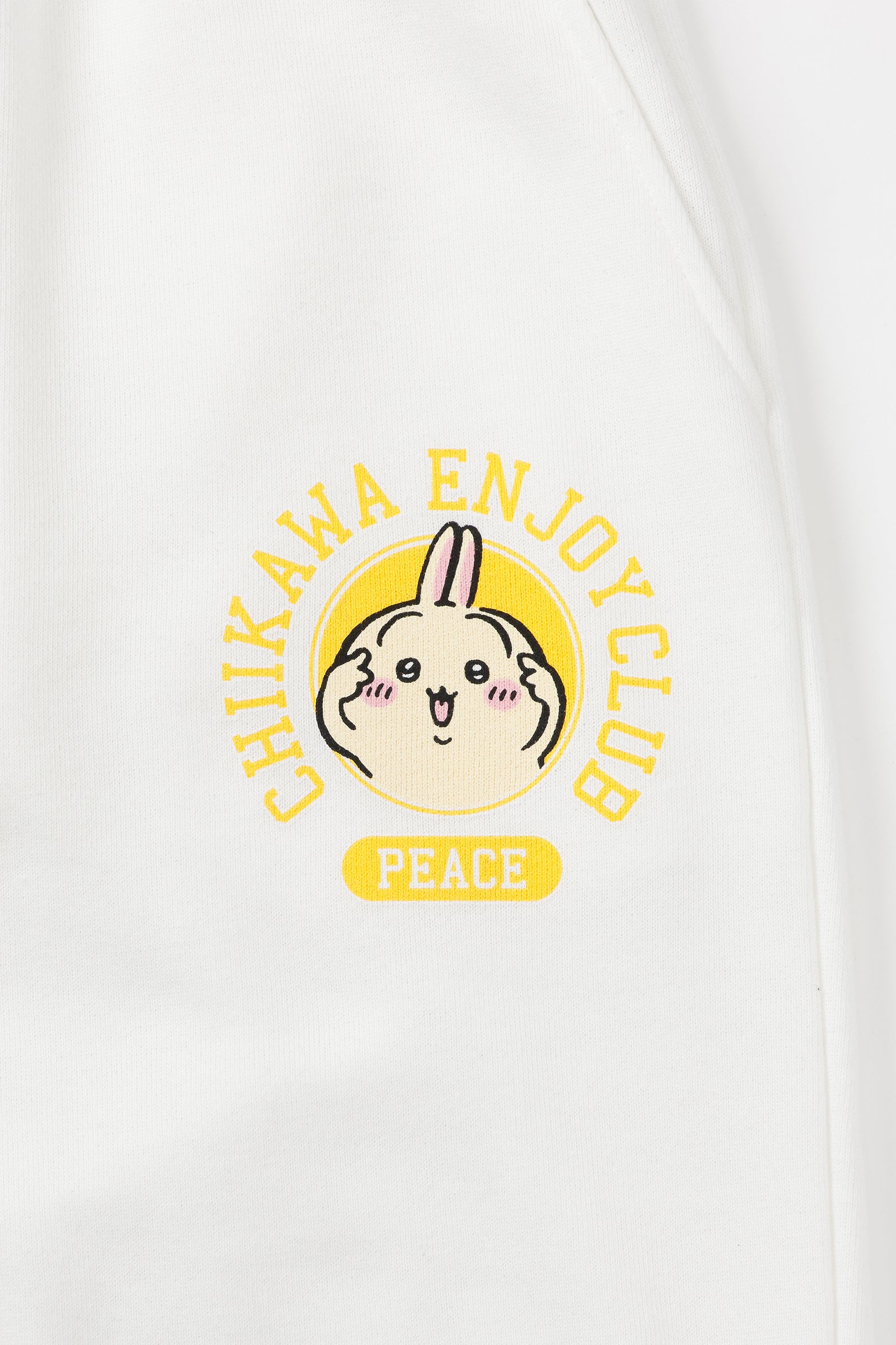 ちいかわ スウェットパンツ ピース うさぎ ホワイト