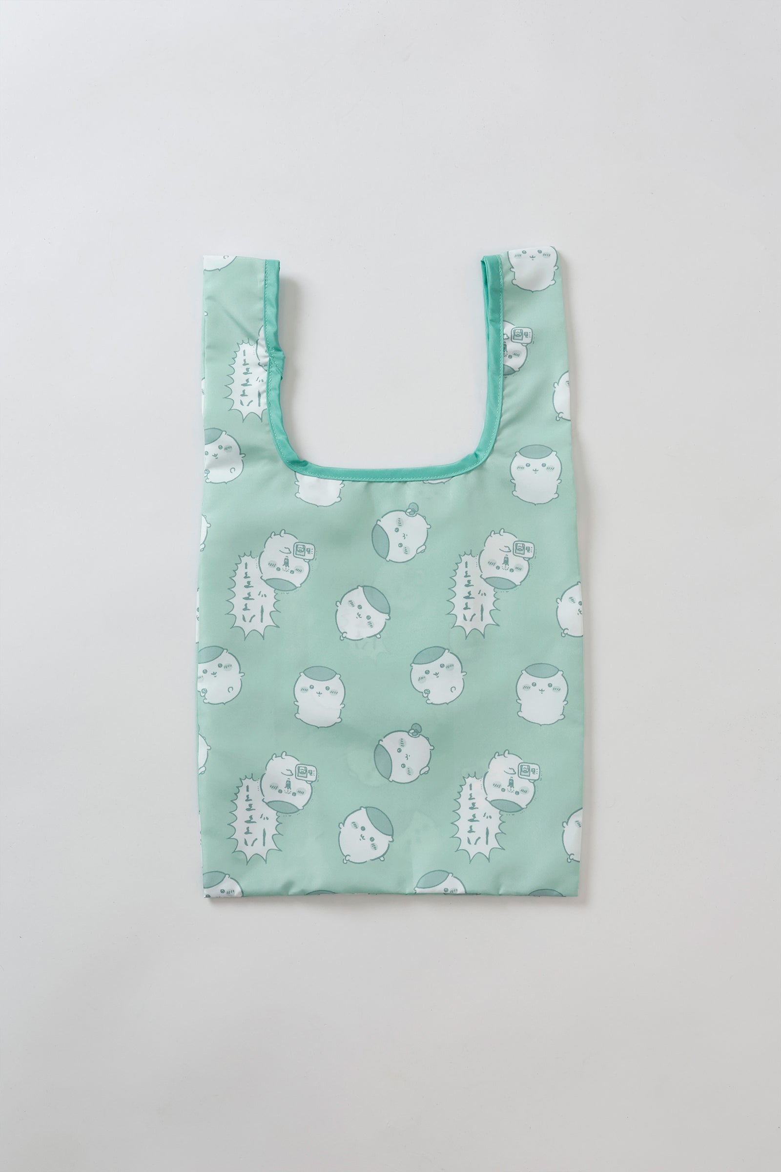 ちいかわ エコバッグ くりまんじゅう総柄 グリーン