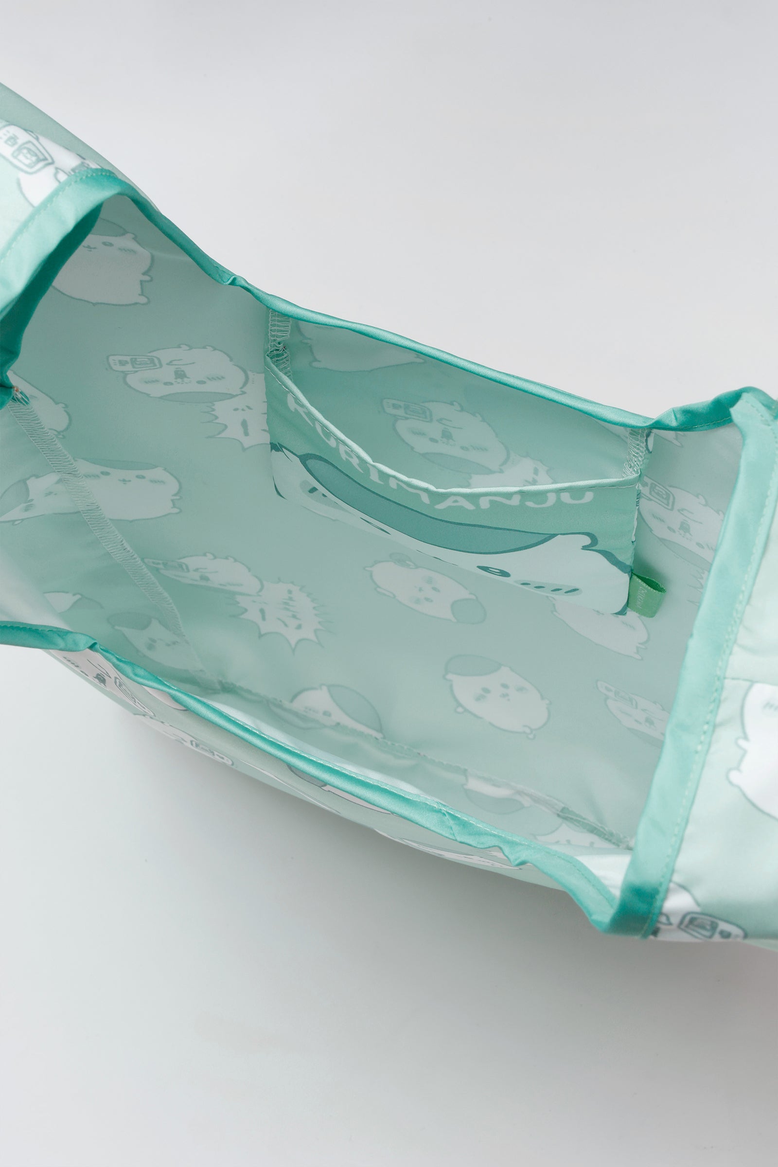 ちいかわ エコバッグ くりまんじゅう総柄 グリーン