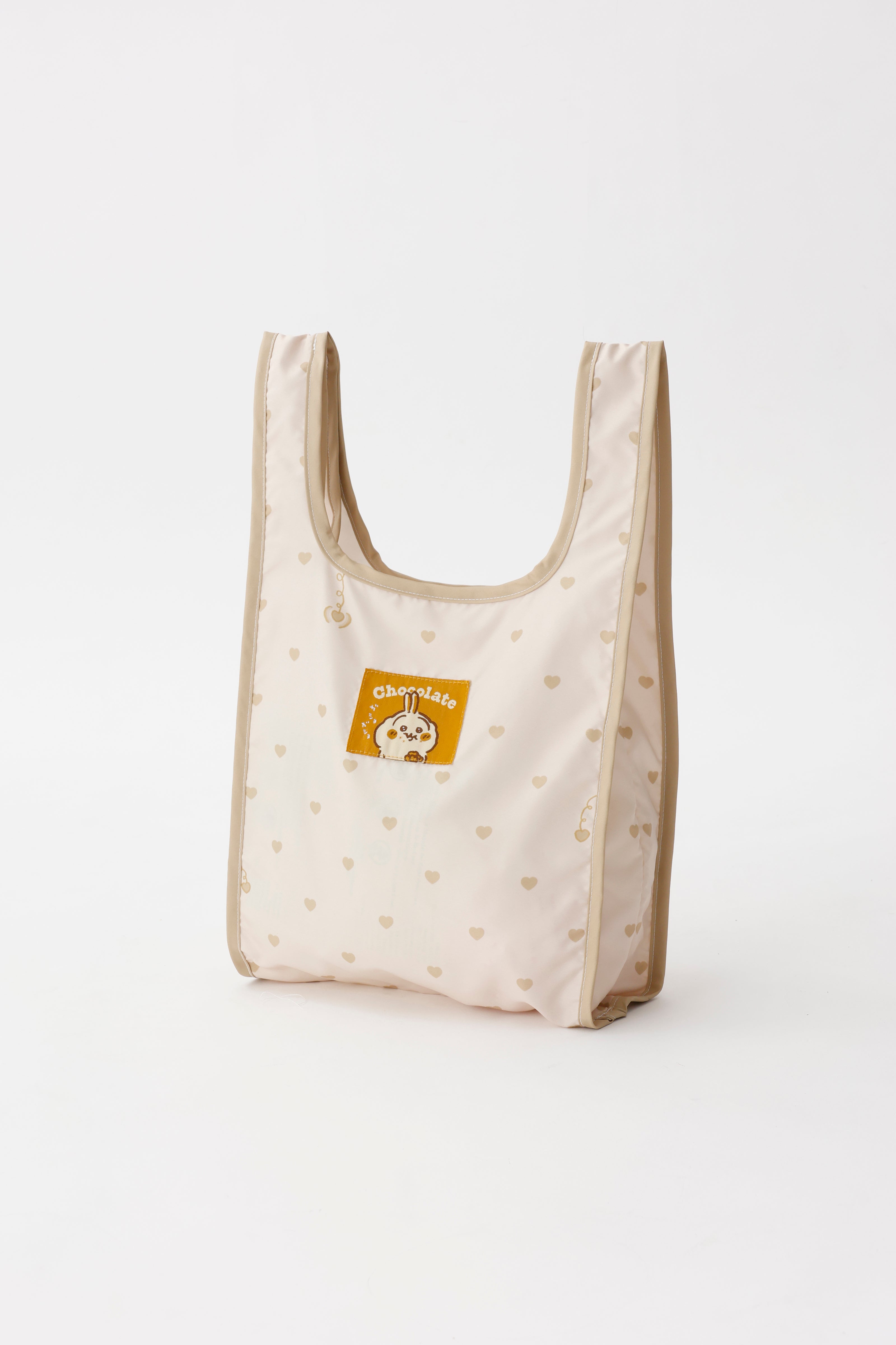 ちいかわ エコバッグ ハートチョコレート うさぎ イエロー