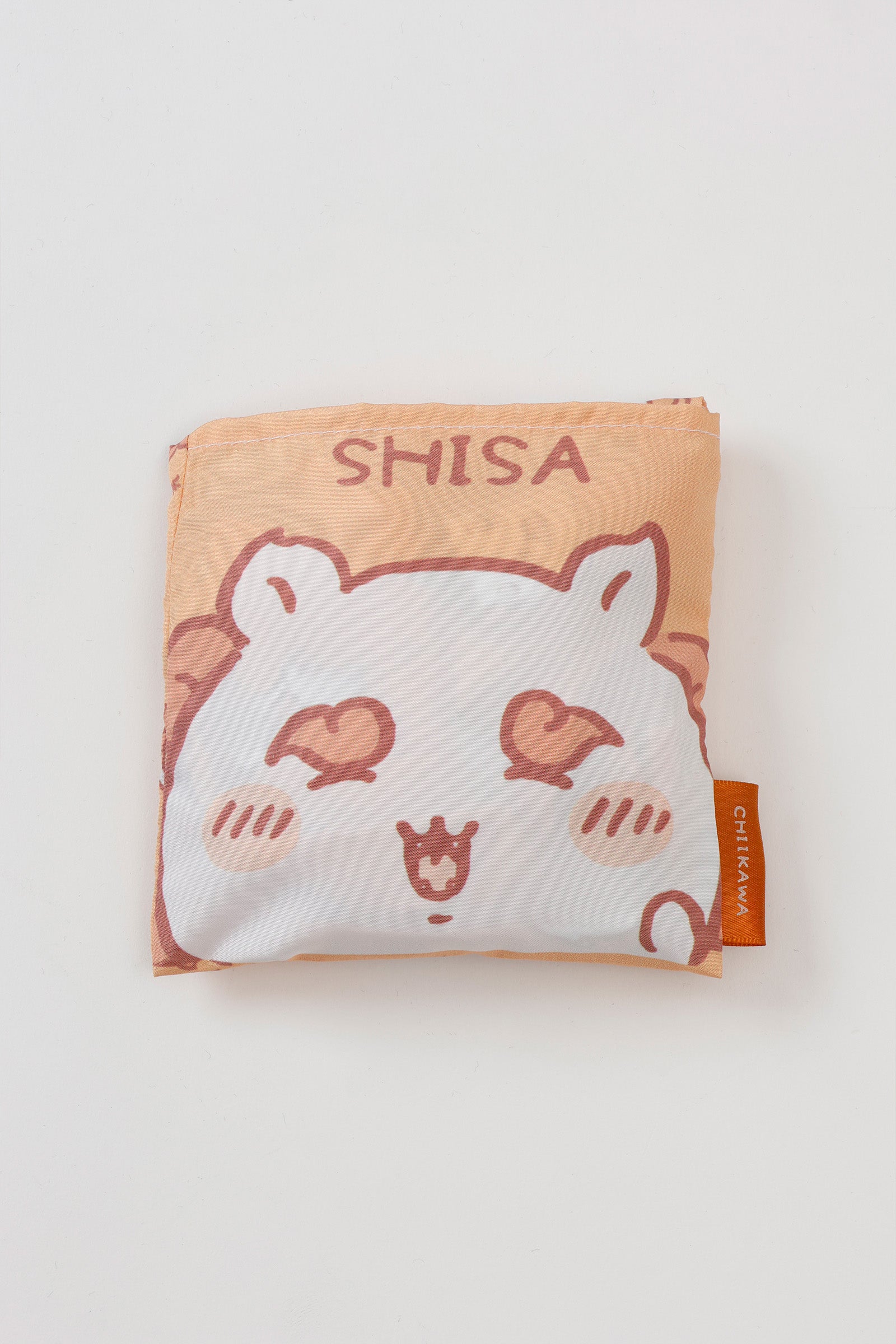 ちいかわ エコバッグ シーサー総柄 オレンジ