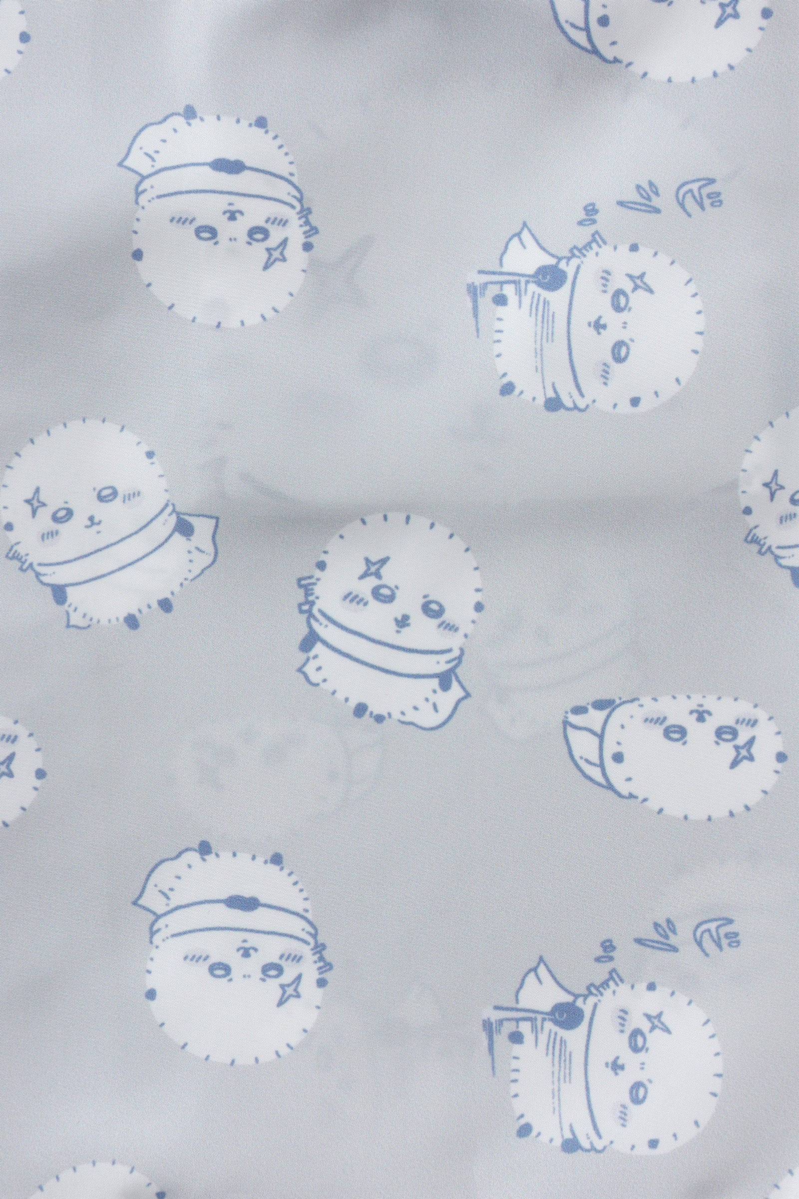 ちいかわ エコバッグ ラッコ総柄 グレー