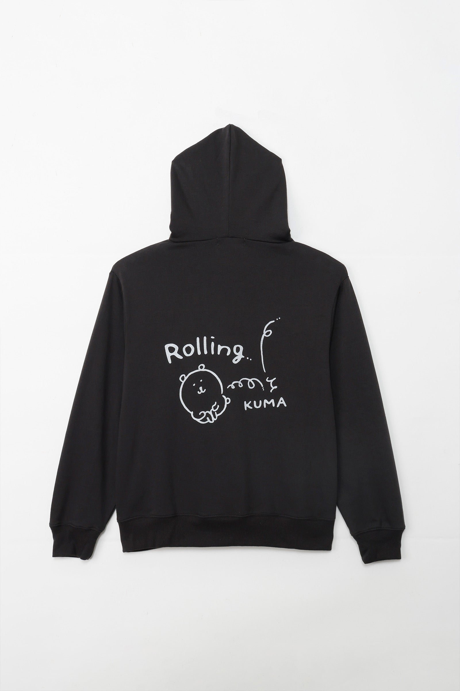 ナガノキャラクターズ ZIPパーカー ローリングくま スミ