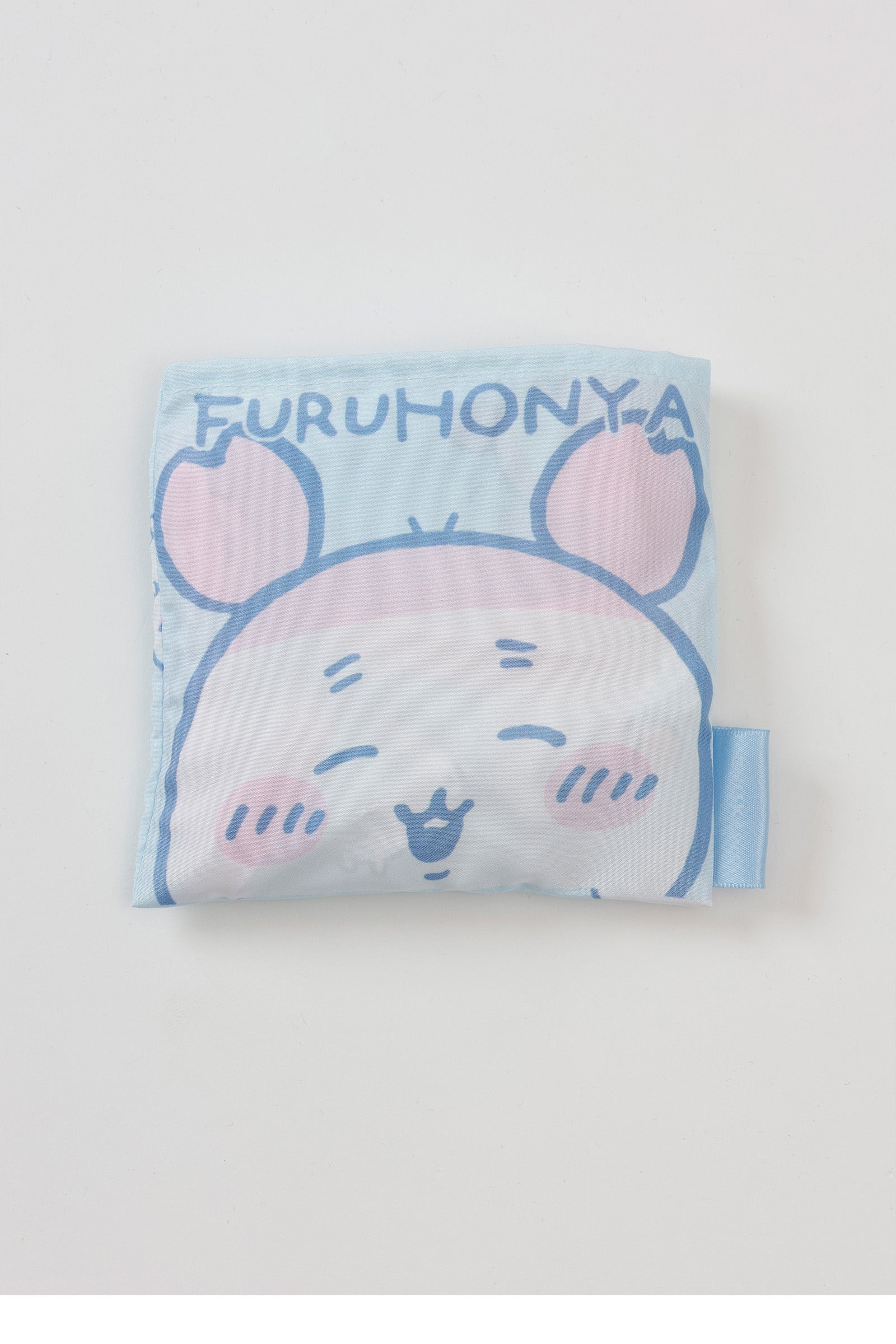 ちいかわ エコバッグ 古本屋総柄 ペールブルー