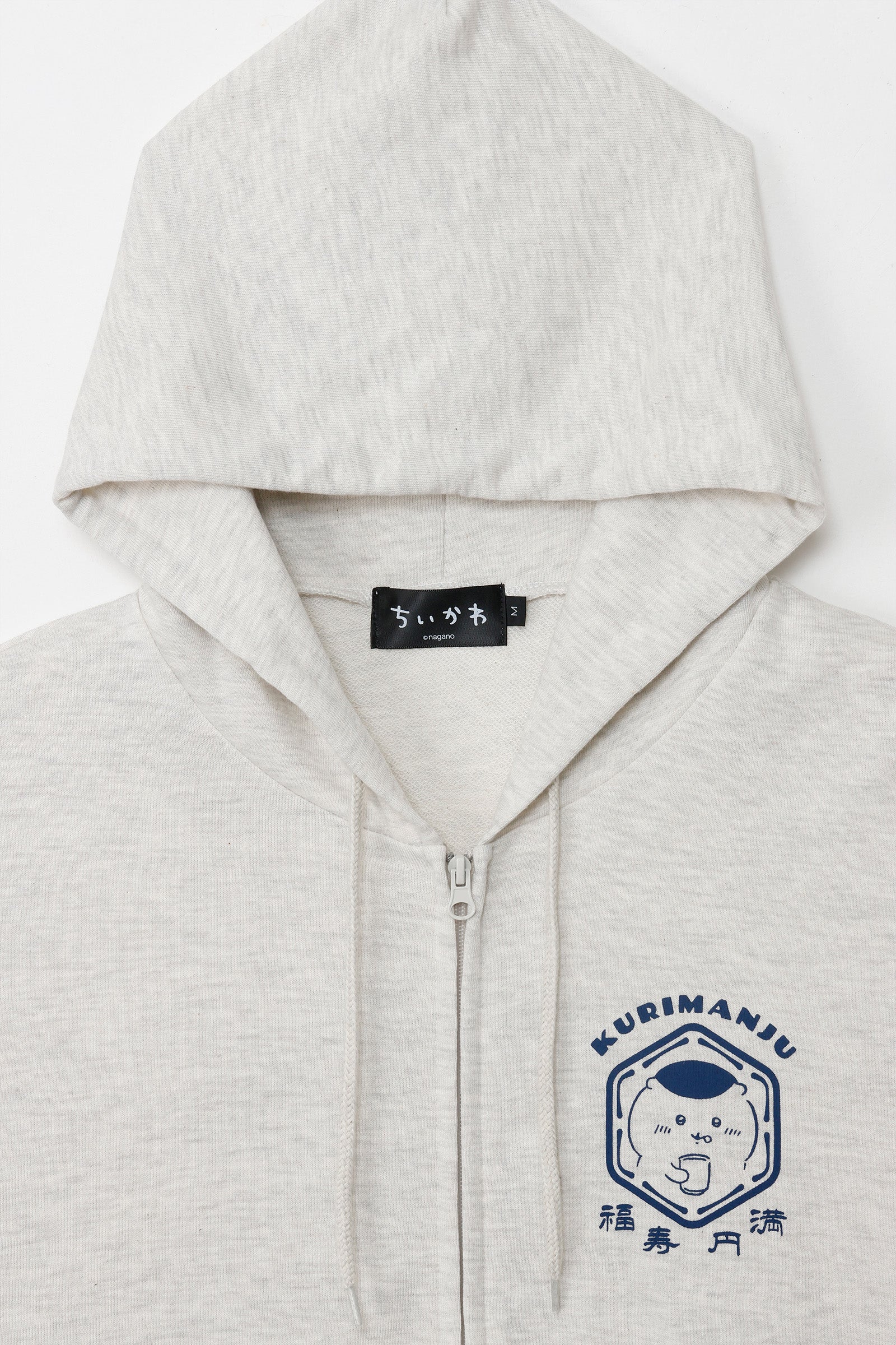 ちいかわ ZIPパーカー 福寿円満 アッシュ