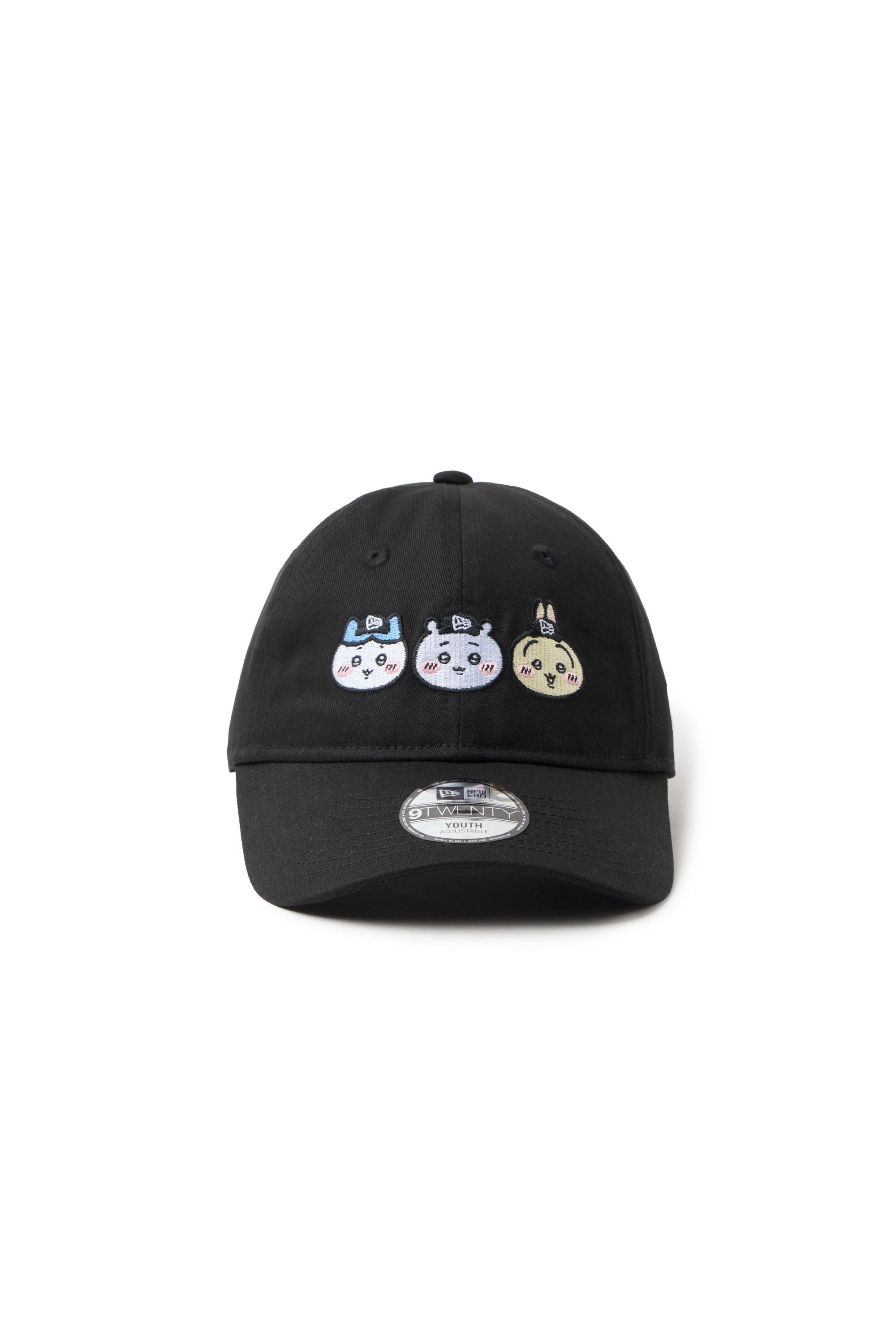 キッズ Youth 9TWENTY ちいかわ / ちいかわ・ハチワレ・うさぎ ブラック