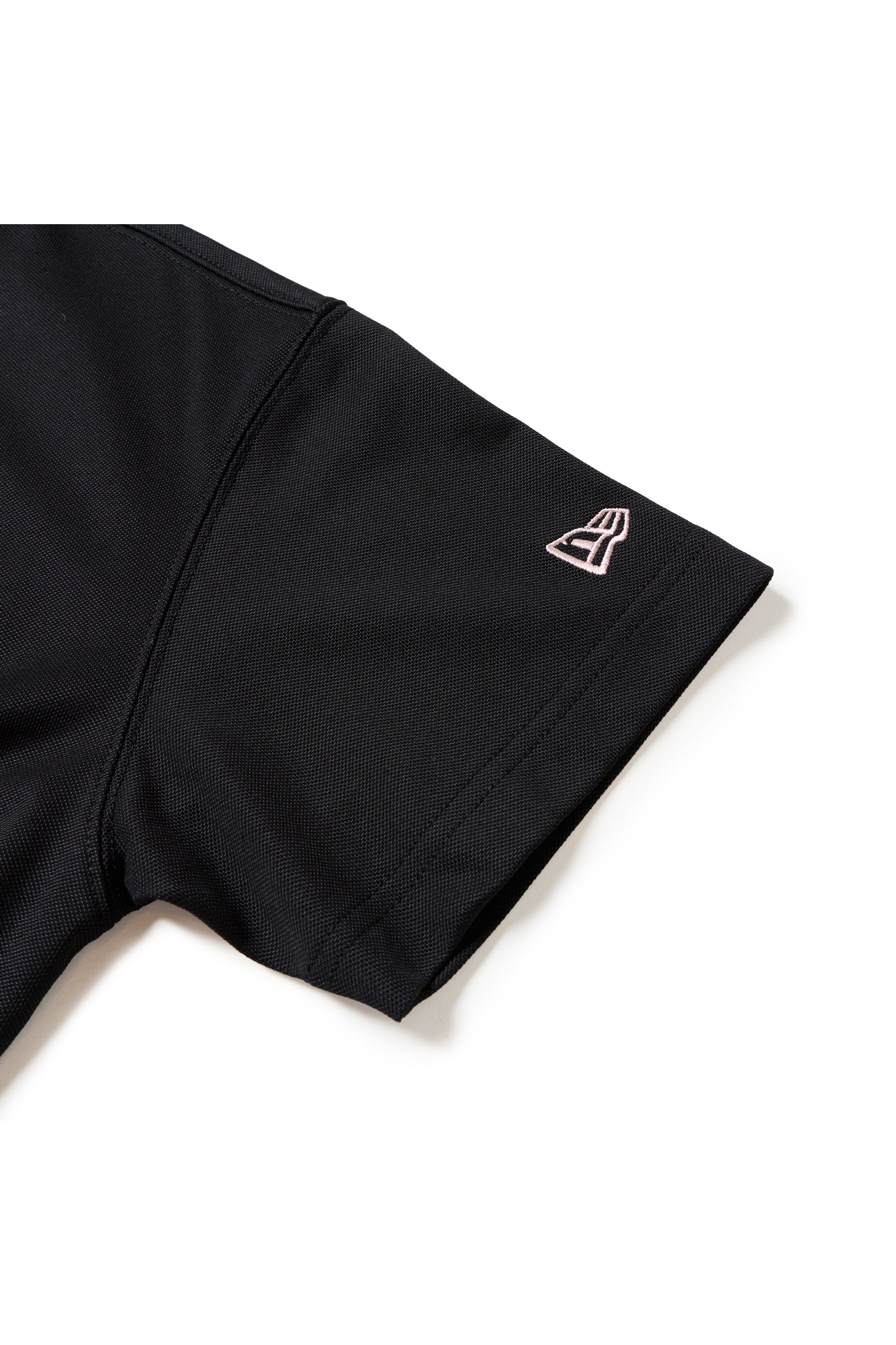 Women's 半袖 ミッドネック Tシャツ 鹿の子 ちいかわ / ちいかわ・ハチワレ・うさぎ ブラック/クロームホワイト | ゴルフ