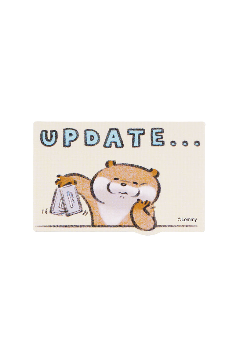 可愛い嘘のカワウソ スマホに貼れるサイズのステッカー(UPDATE)