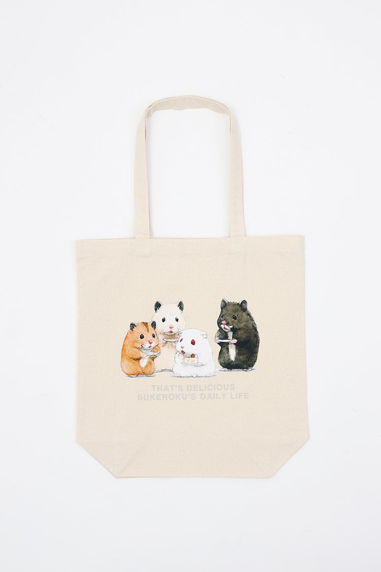 助六の日常 トートバッグ THAT'S DELICIOUS ナチュラル