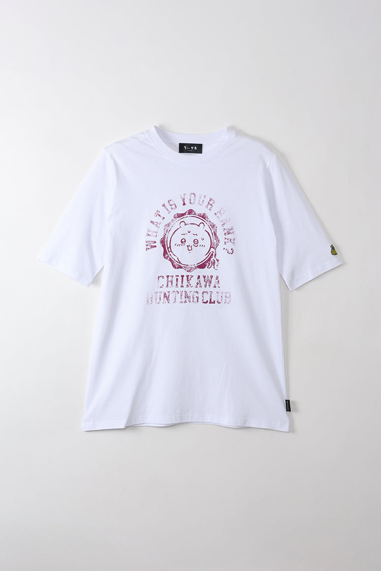 ちいかわ ワンピTシャツ カレッジ風 ちいかわ ホワイト