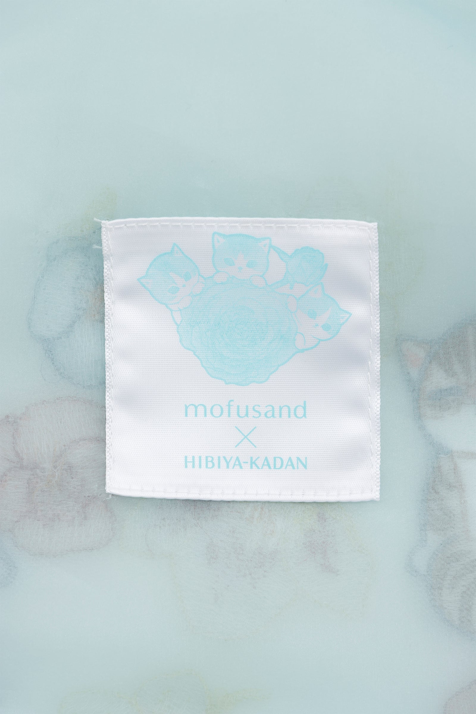 mofusand×日比谷花壇 チュールバッグ ウィンターオリジン ミント