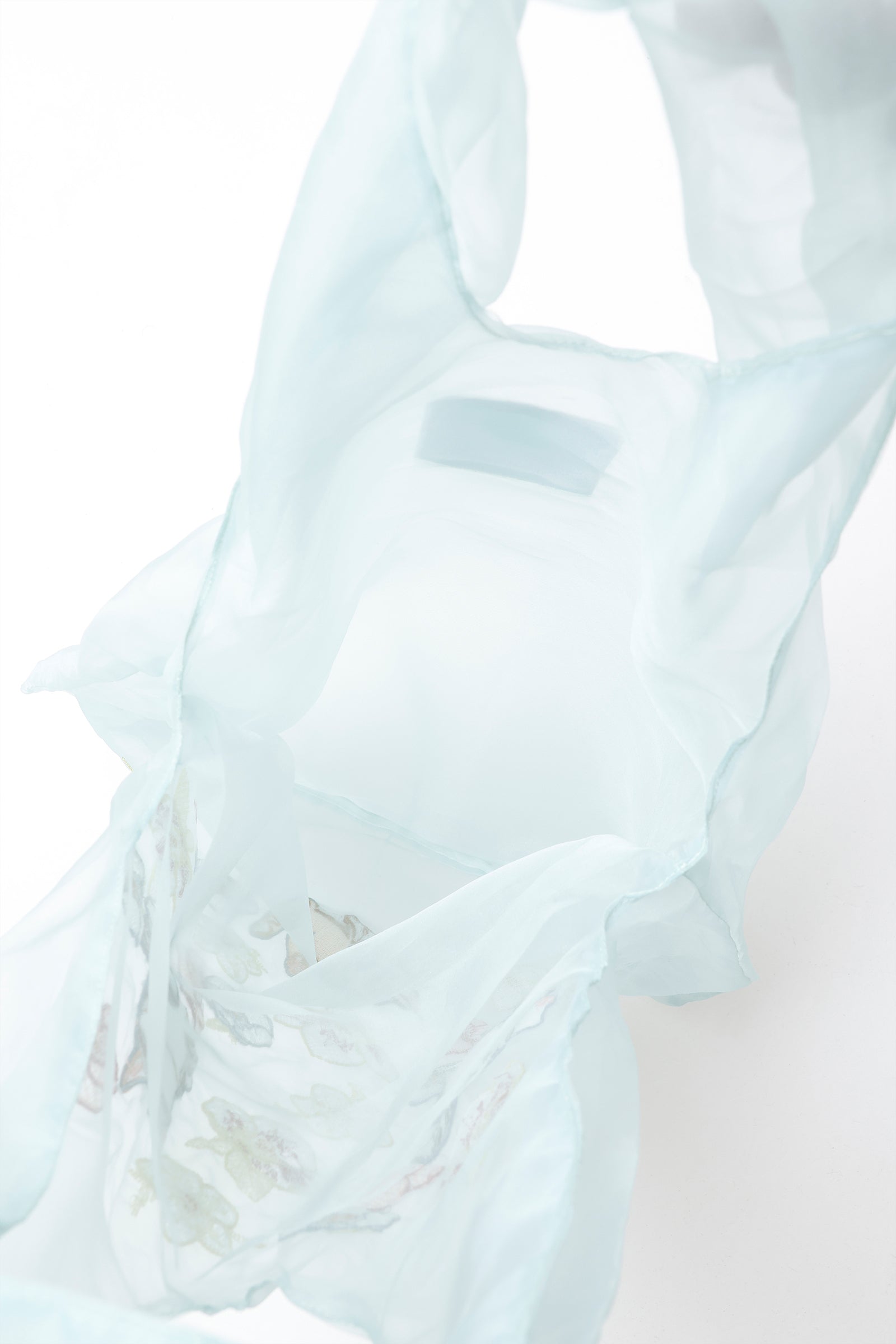 mofusand×日比谷花壇 チュールバッグ ウィンターオリジン ミント