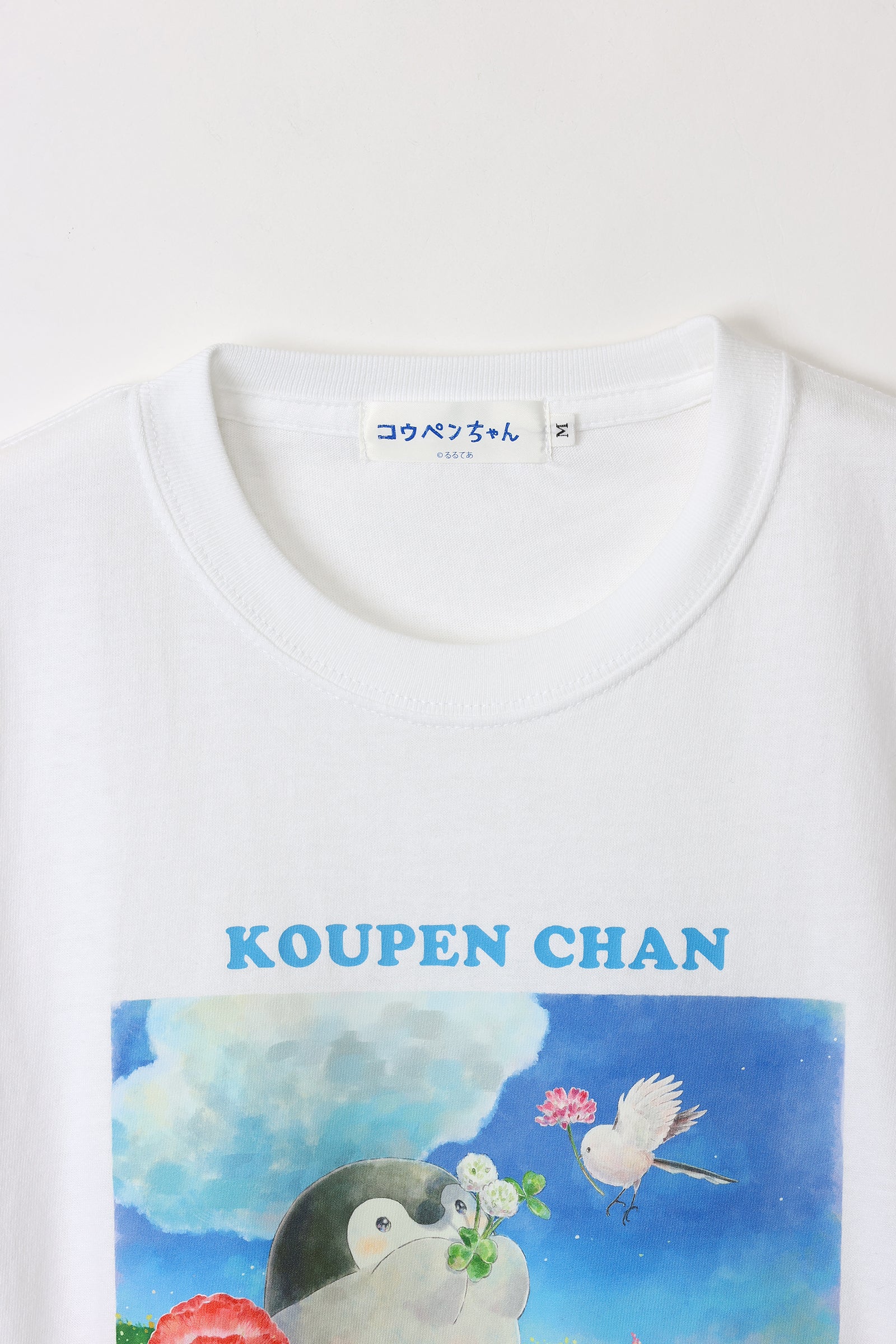コウペンちゃん Tシャツ 花丸らんまん ホワイト