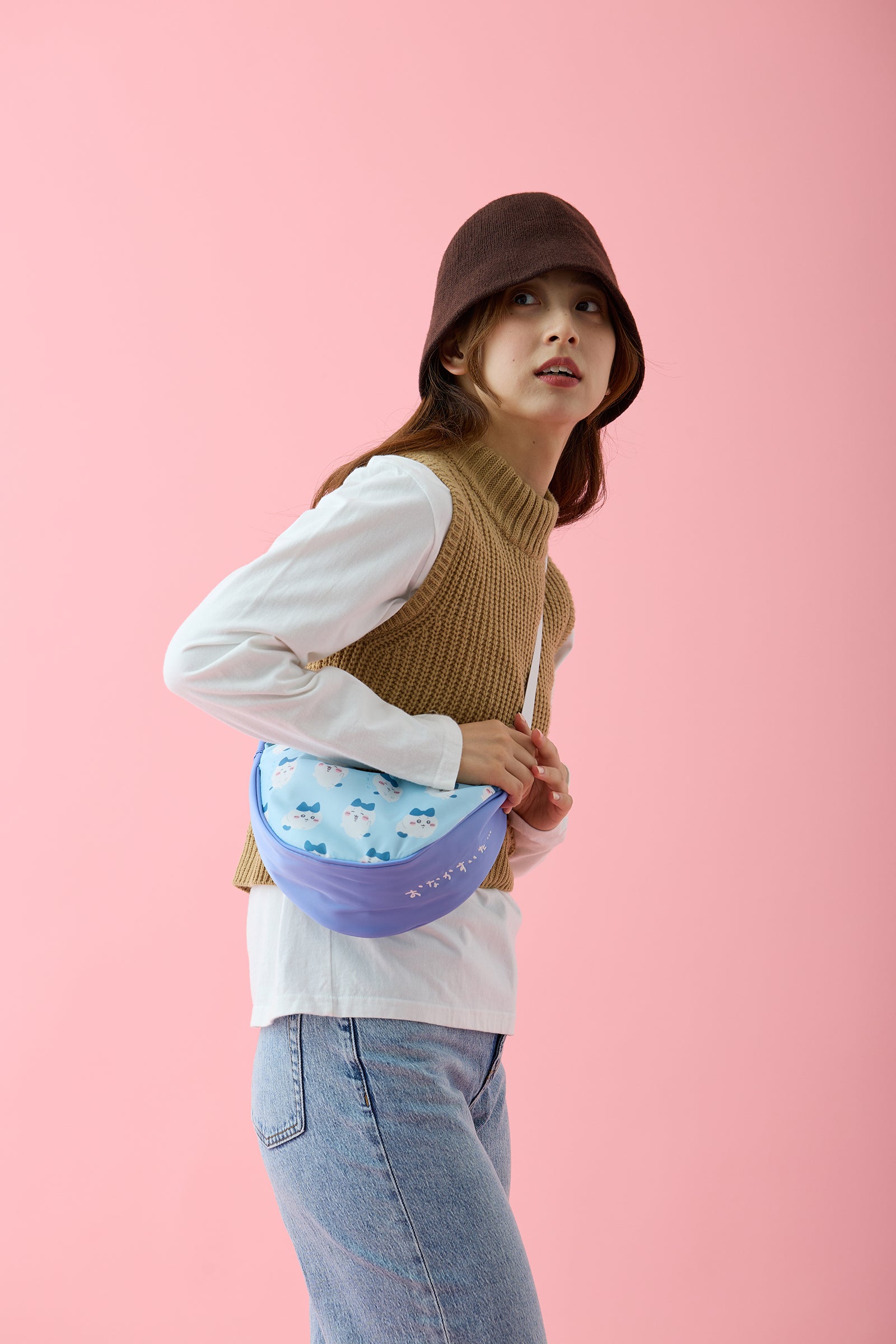 ちいかわ ショルダーバッグ ハチワレ ブルー