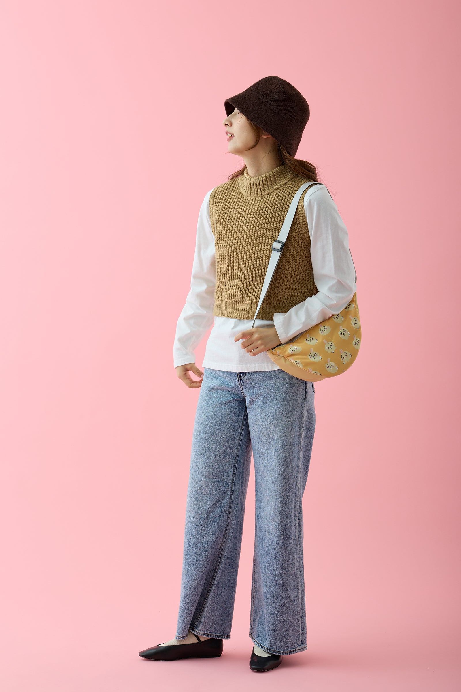 ちいかわ ショルダーバッグ うさぎ イエロー