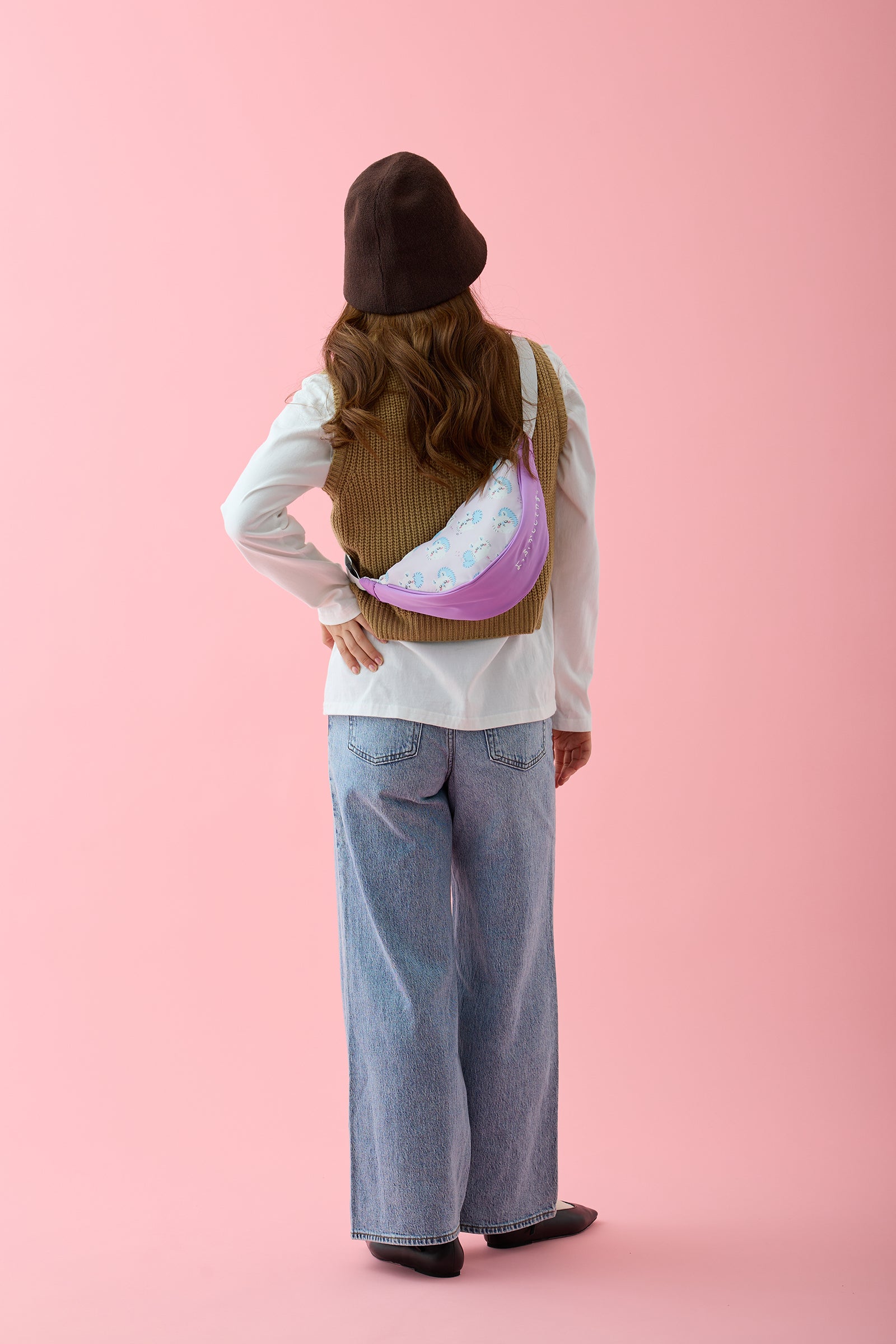 ちいかわ ショルダーバッグ モモンガ パープル