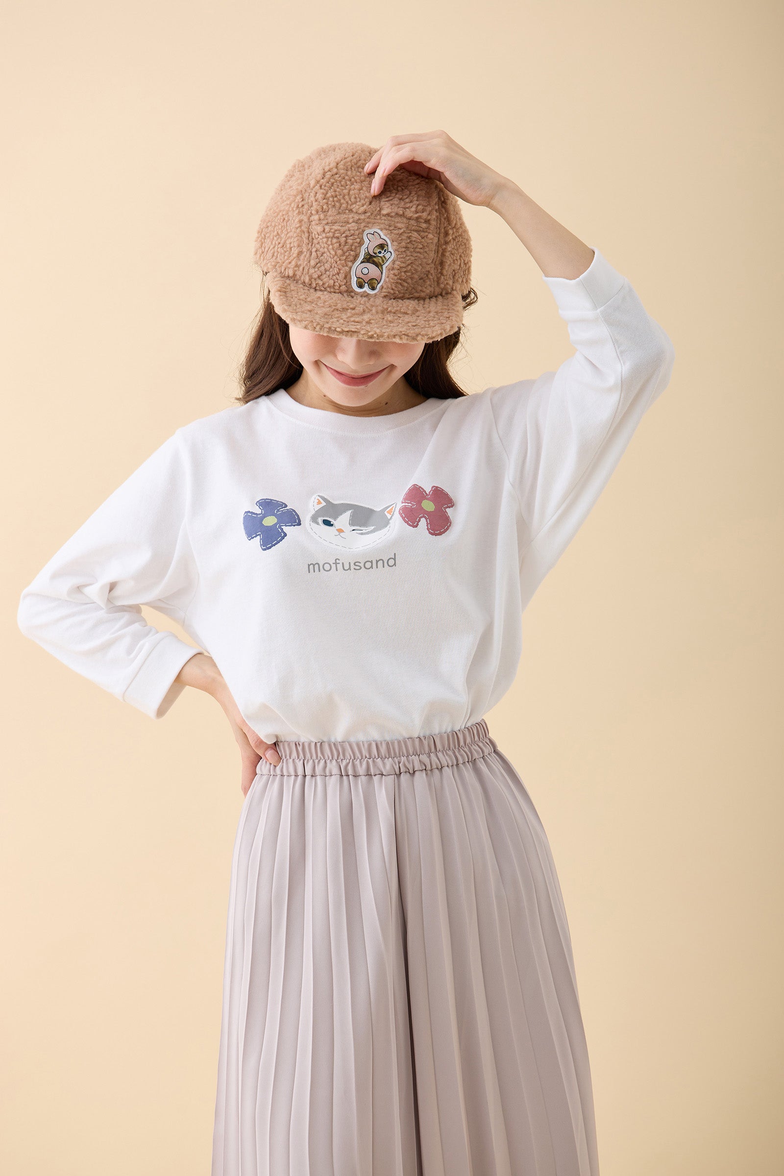 【Black Friday対象商品】mofusand もこもこCAP にゃんパンツうさぎ ピンク