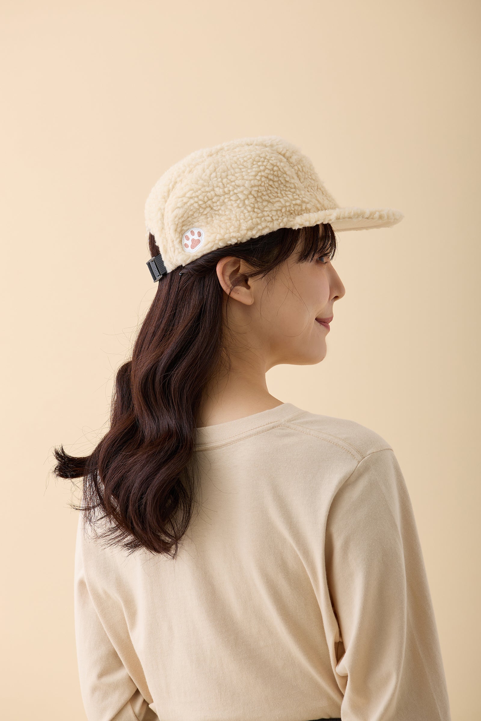mofusand もこもこCAP にゃんパンツきつね ナチュラル