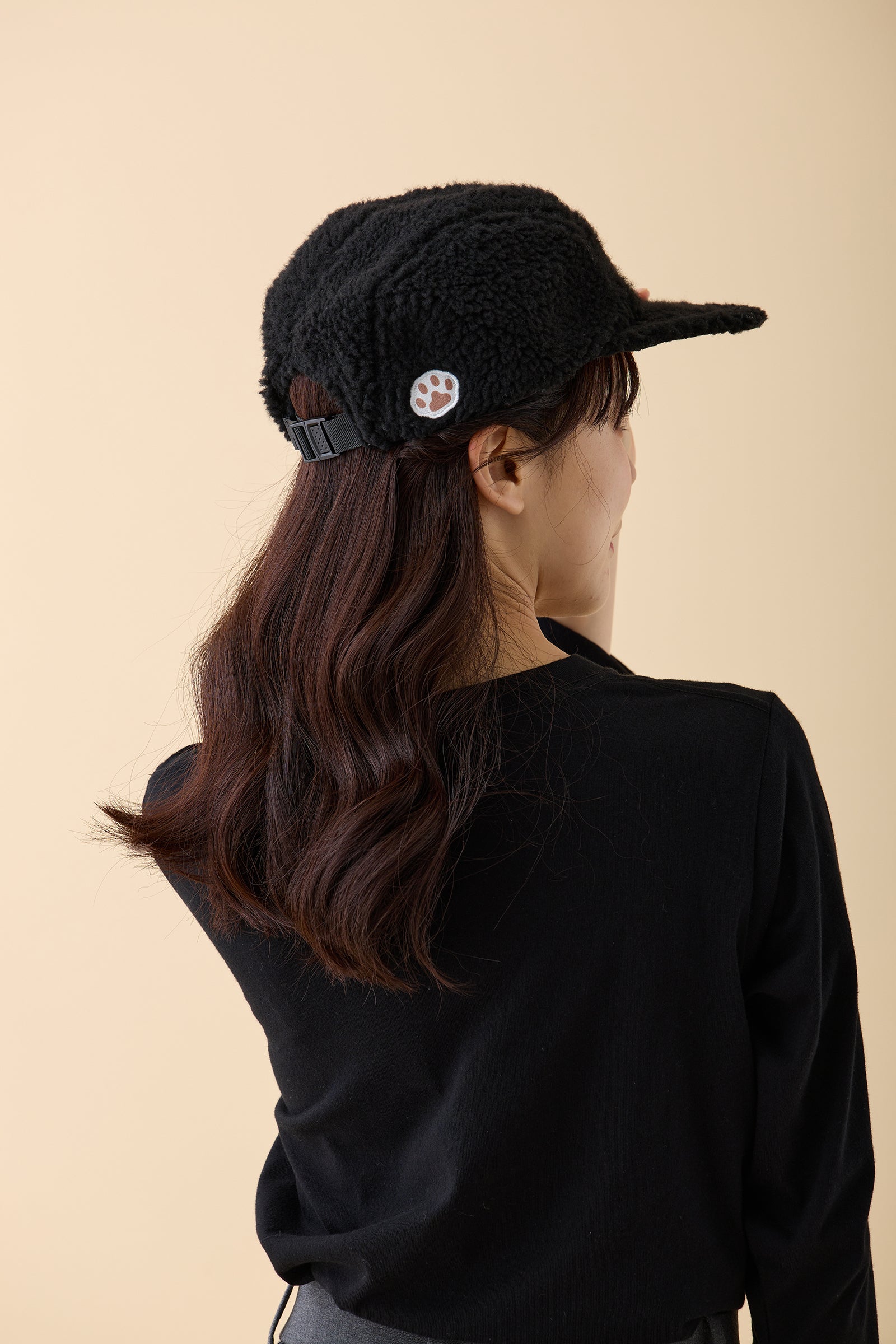 【Black Friday対象商品】mofusand もこもこCAP にゃんパンツたぬき ブラック