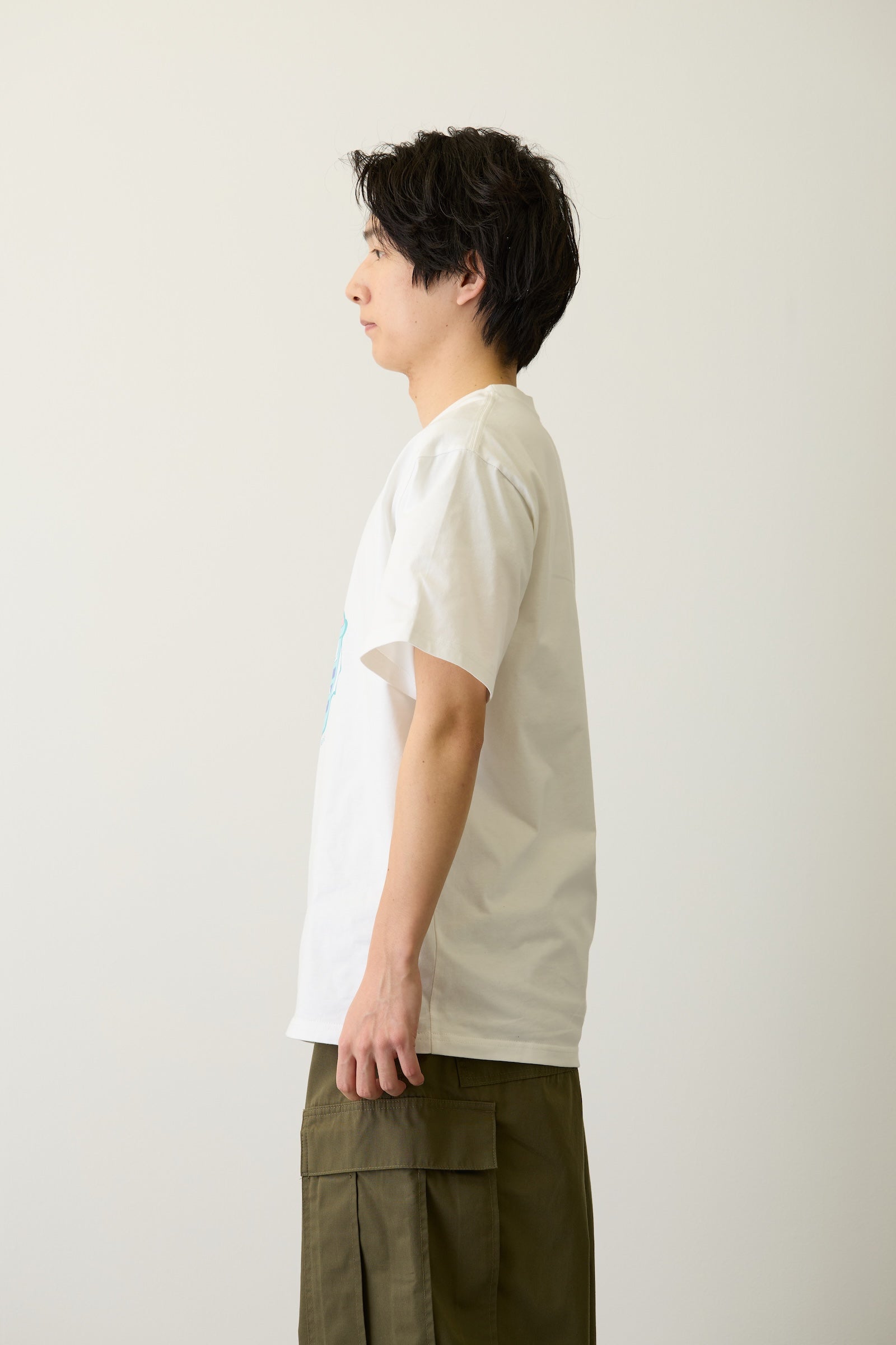 mofusand Tシャツ なにもわるくにゃい 洗濯物だいすきにゃん ホワイト