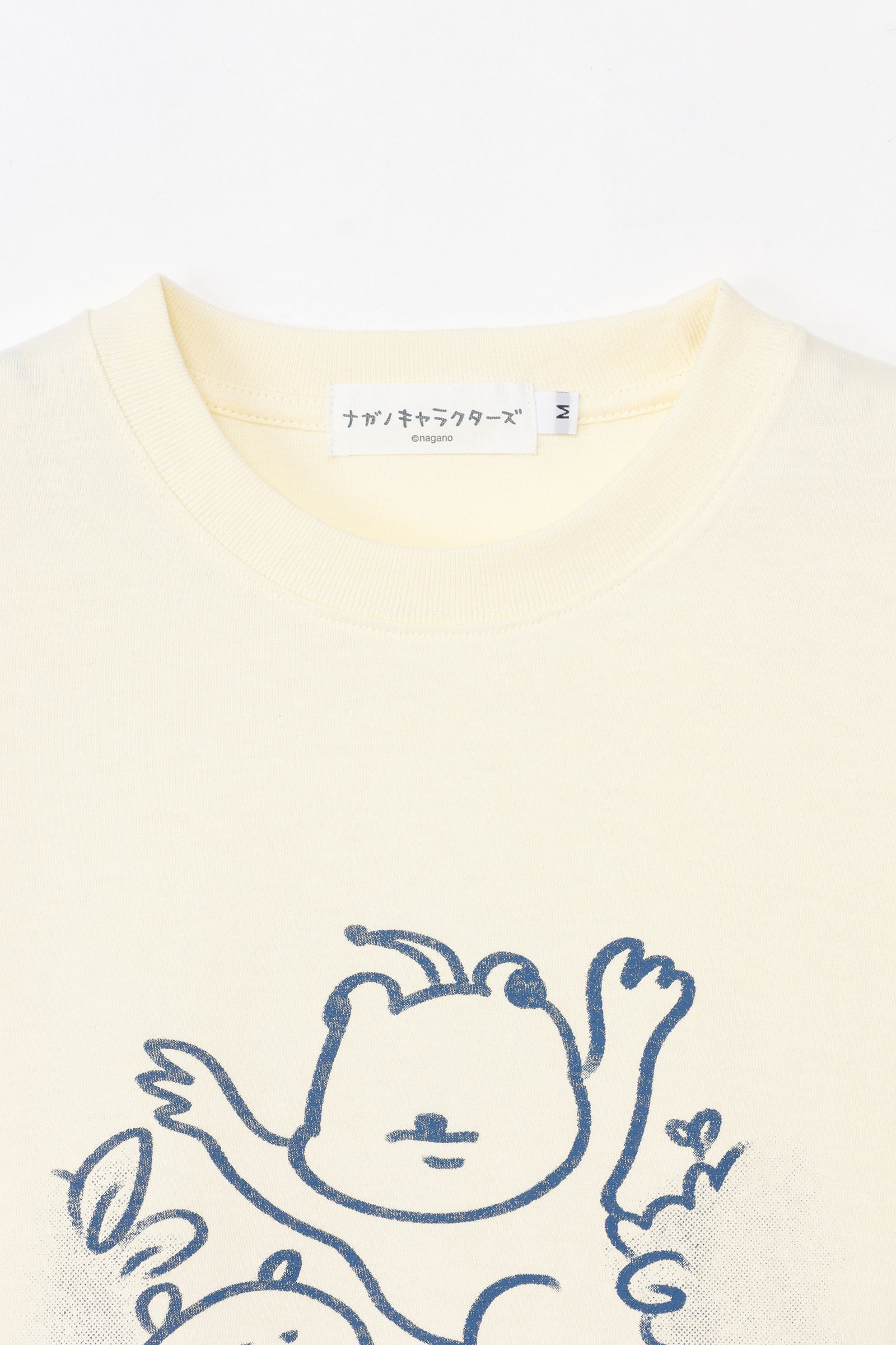 ナガノキャラクターズ Tシャツ 不思議な世界 クリーム