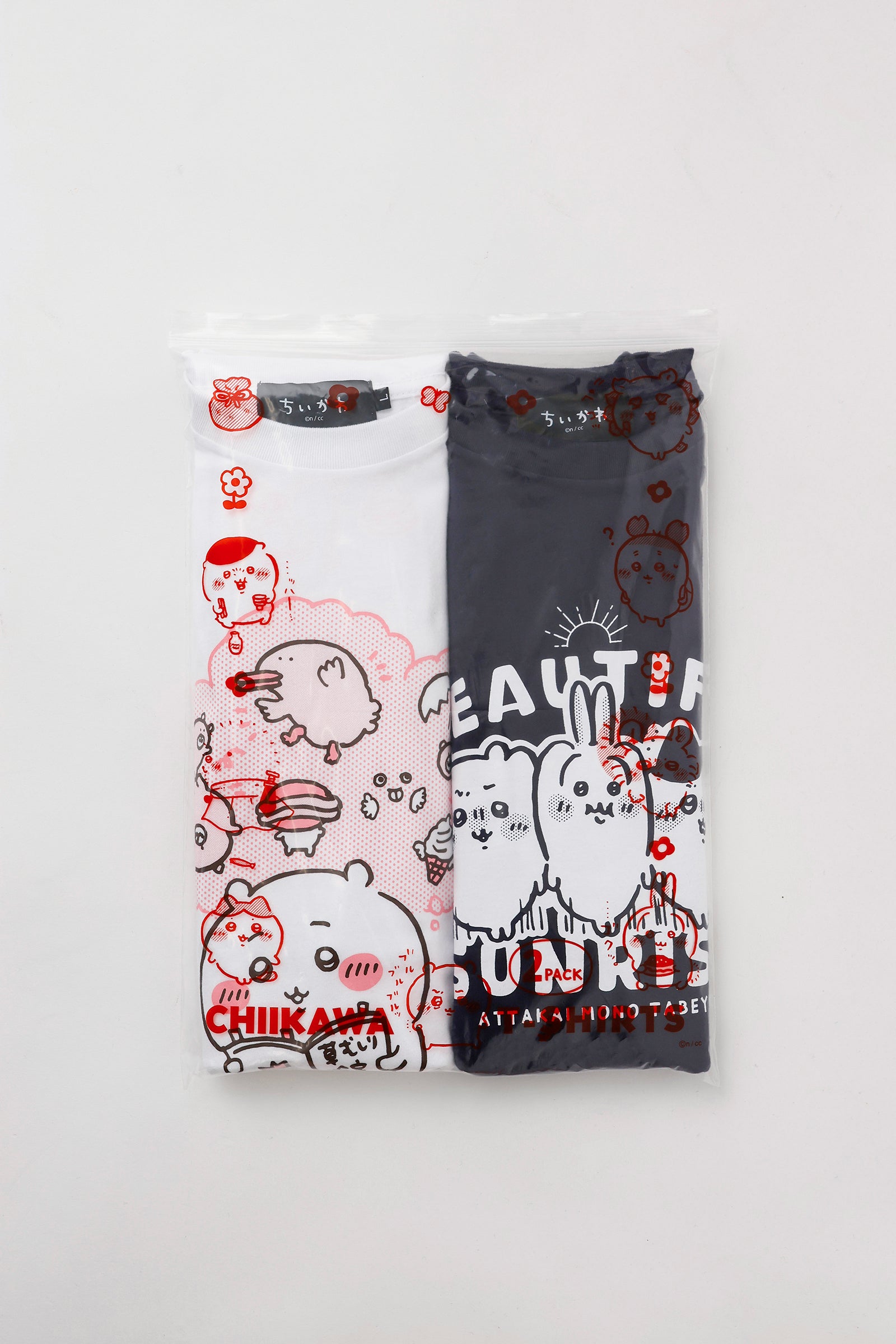 ちいかわ パックTシャツ パックA WH/NY