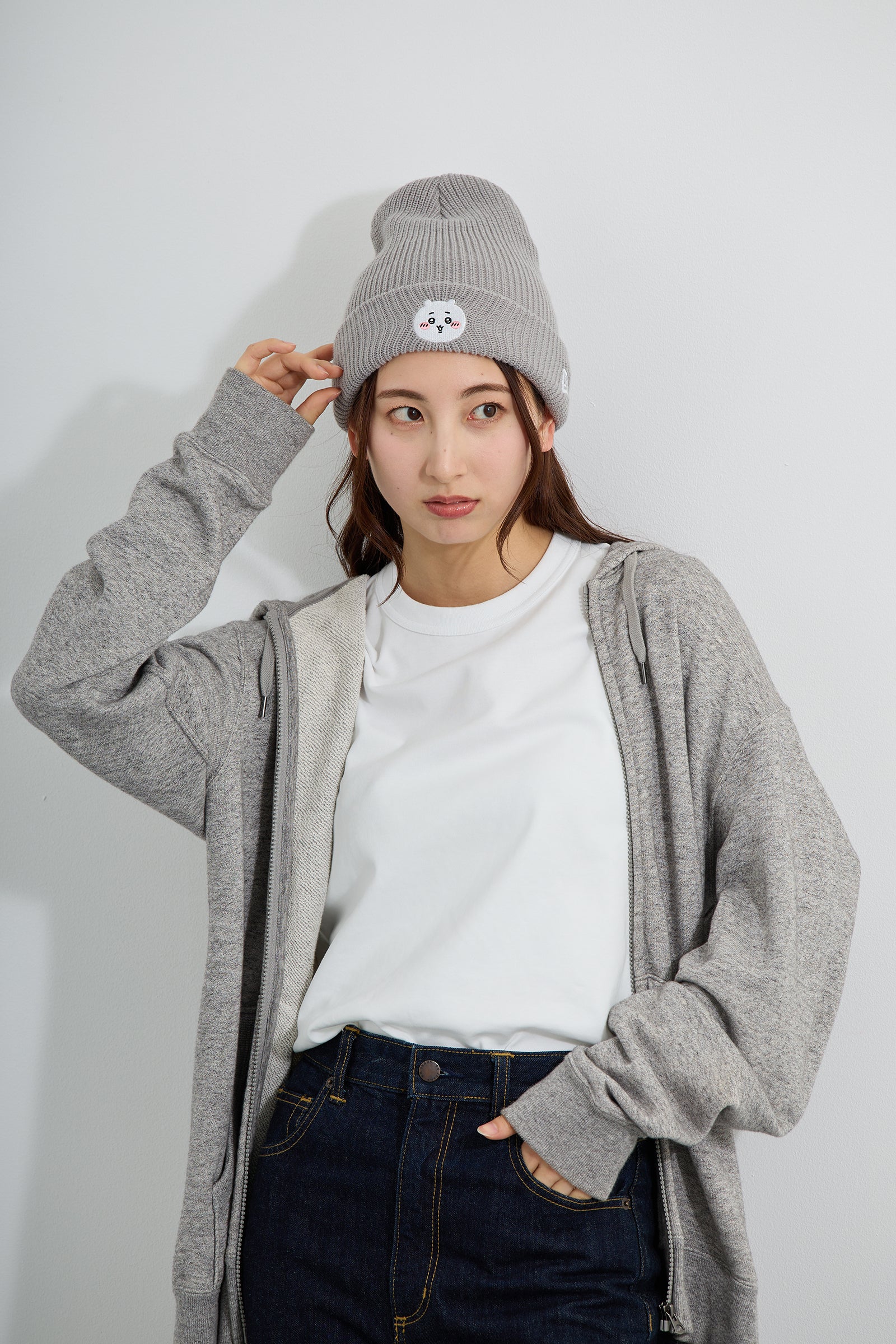 NEW ERA® SOFT CUFF KNIT ちいかわ LIGHT GRAY