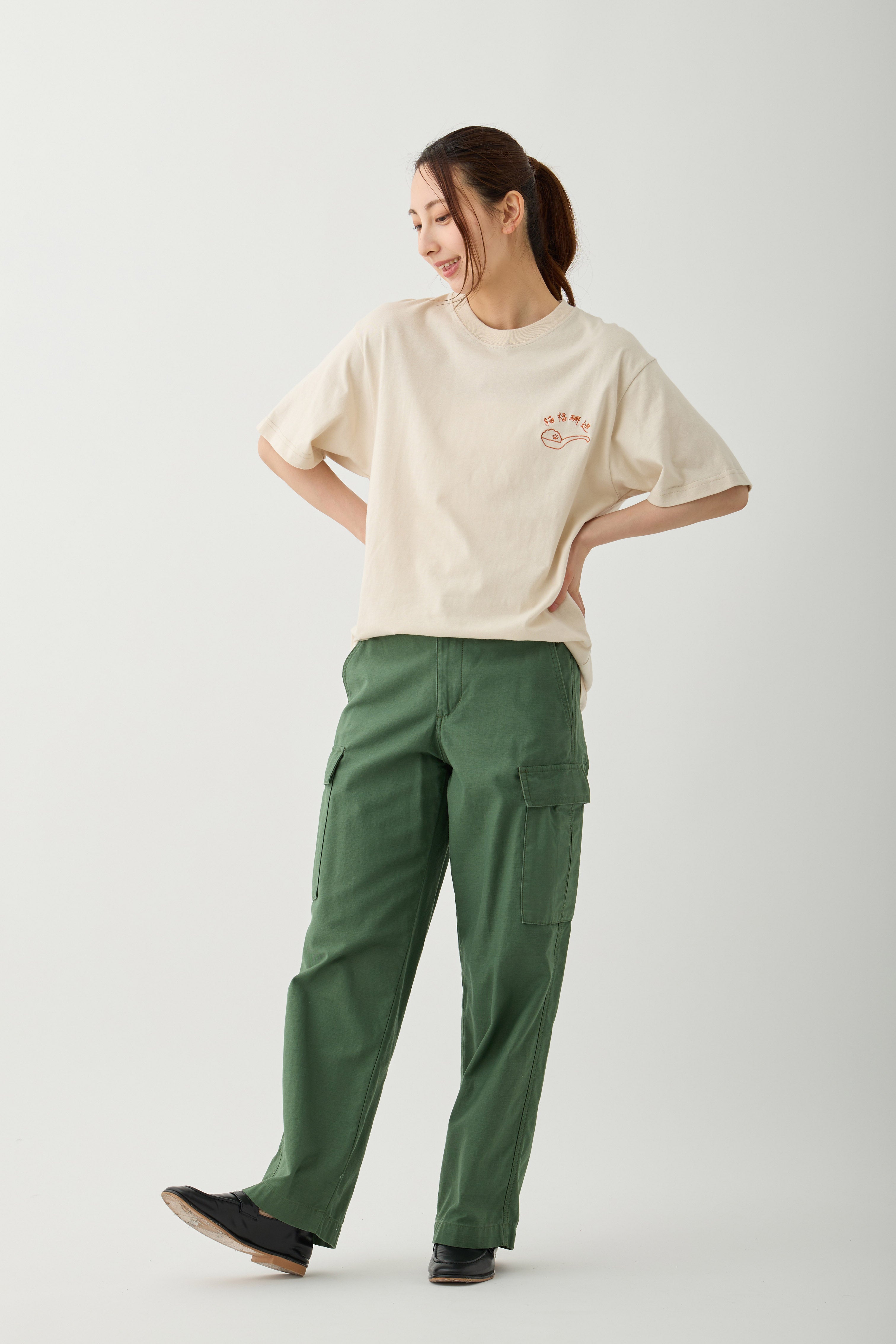 mofusand Tシャツ 中華風 炒飯 ナチュラル
