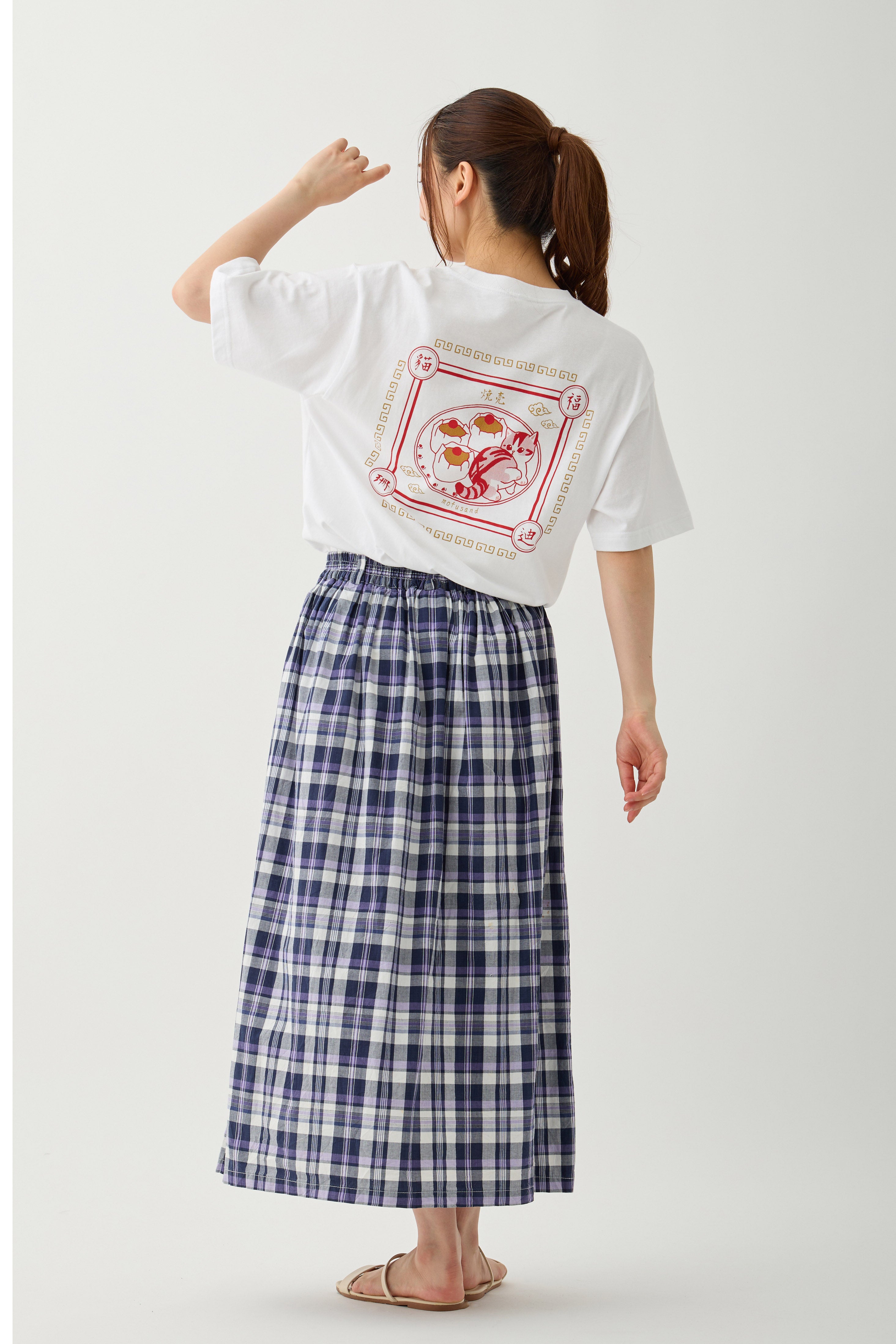 mofusand Tシャツ 中華風 焼売 ホワイト