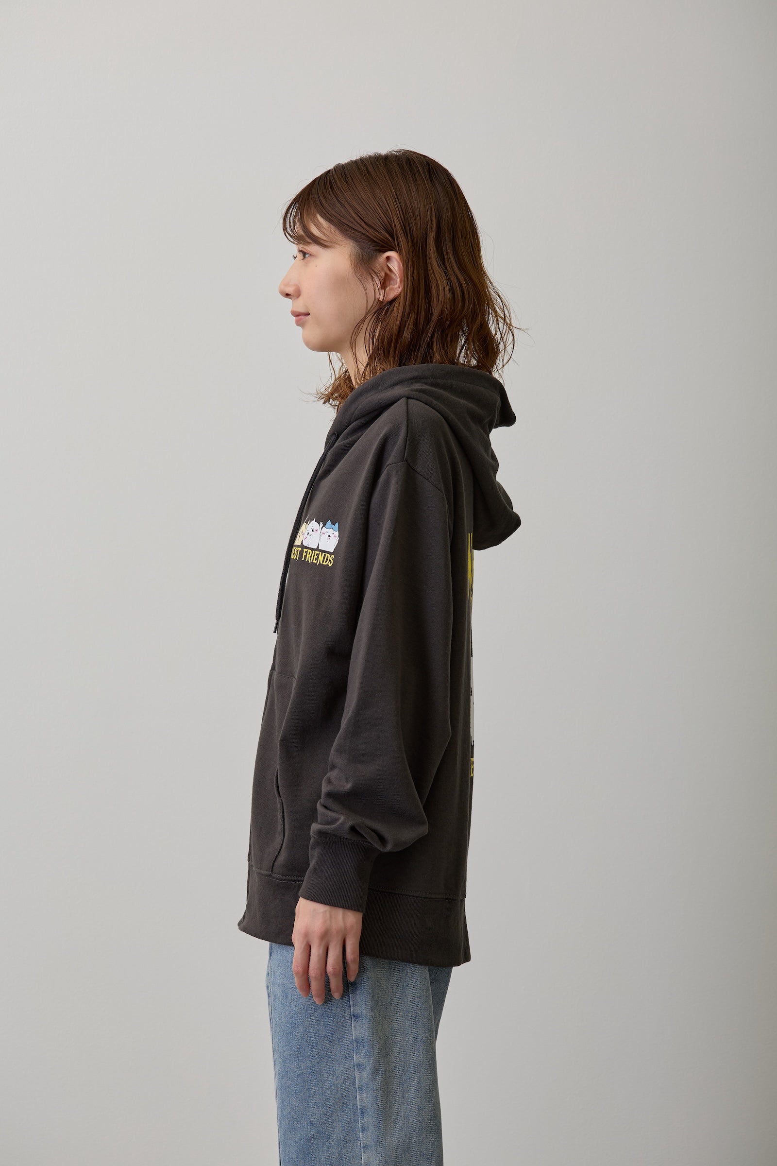 ちいかわ ZIPパーカー 仲良しトリオ スミ