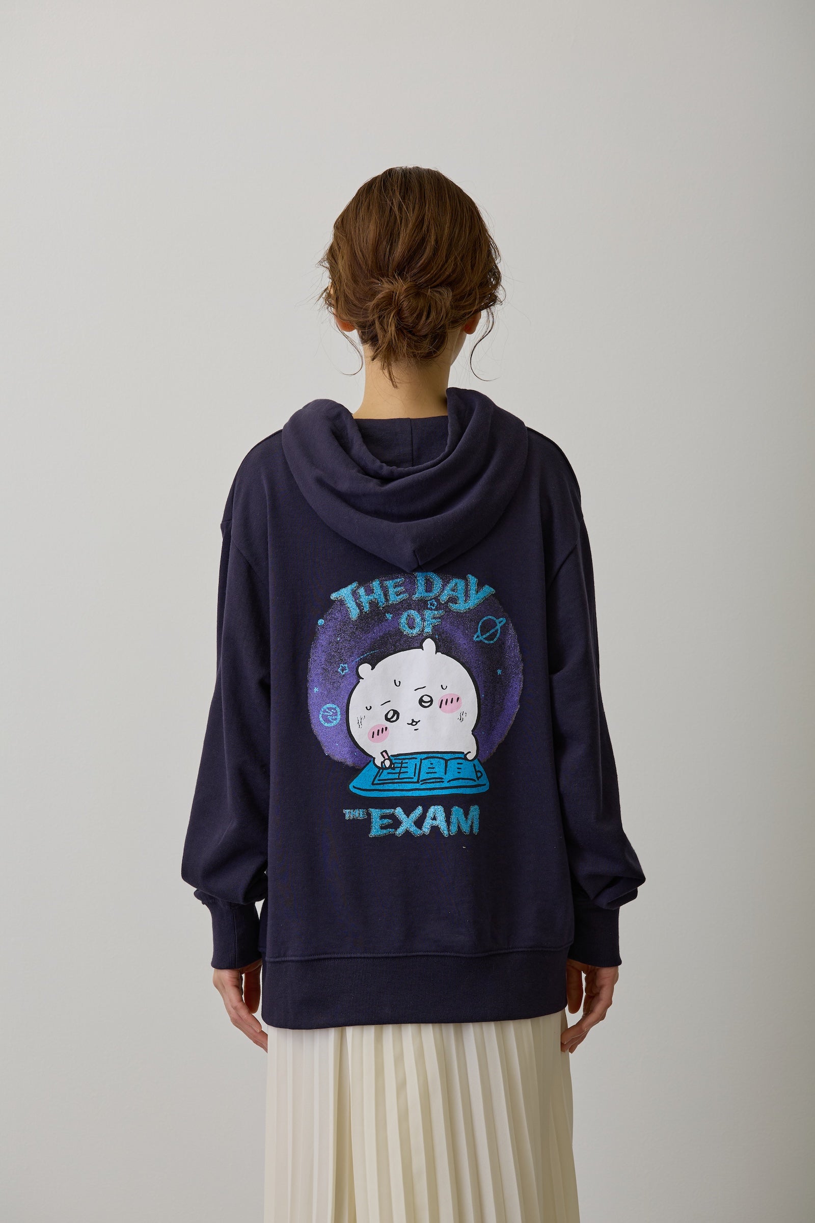 ちいかわ ZIPパーカー 試験だ ネイビー