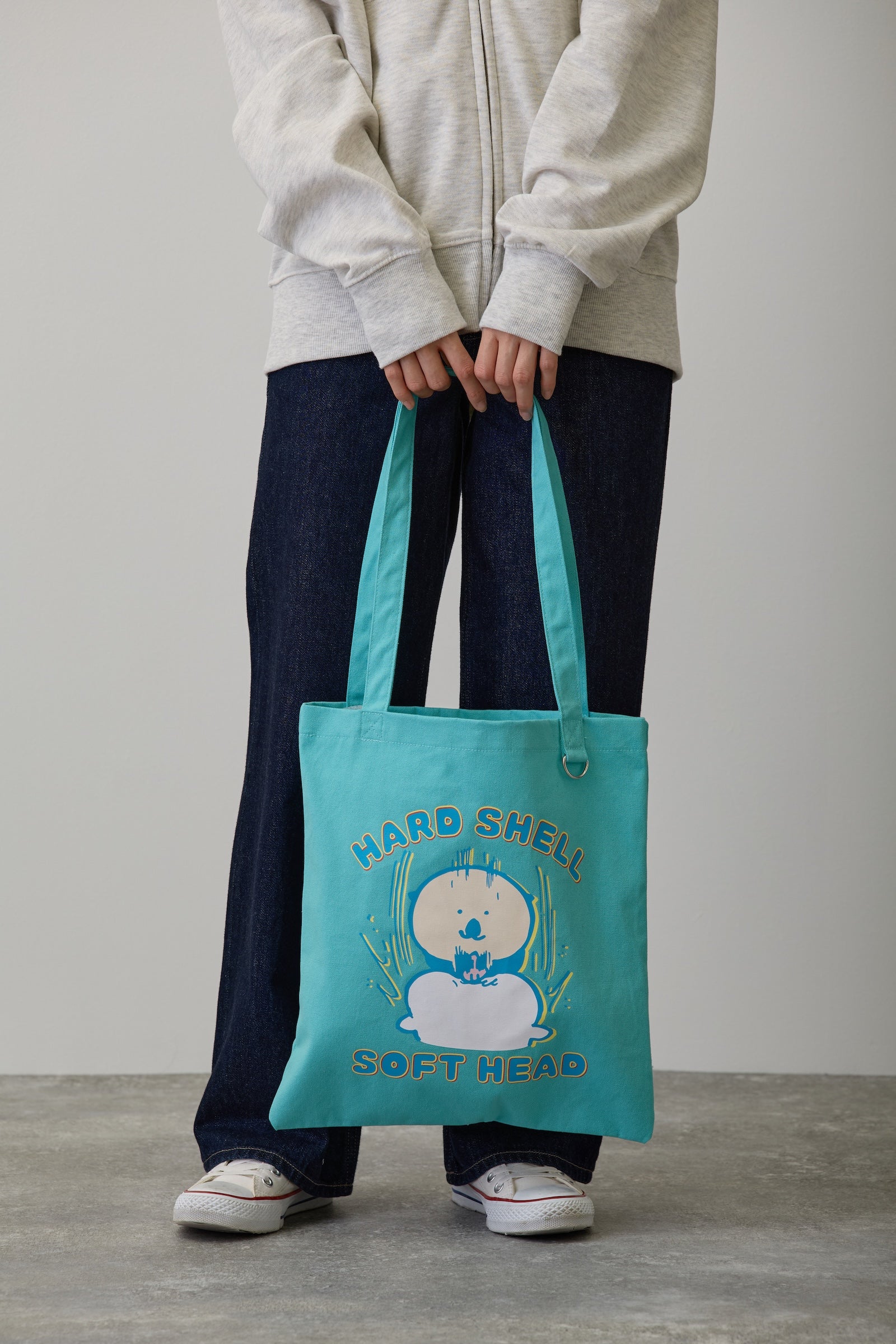 ナガノキャラクターズ トートバッグ カンッ ミントグリーン