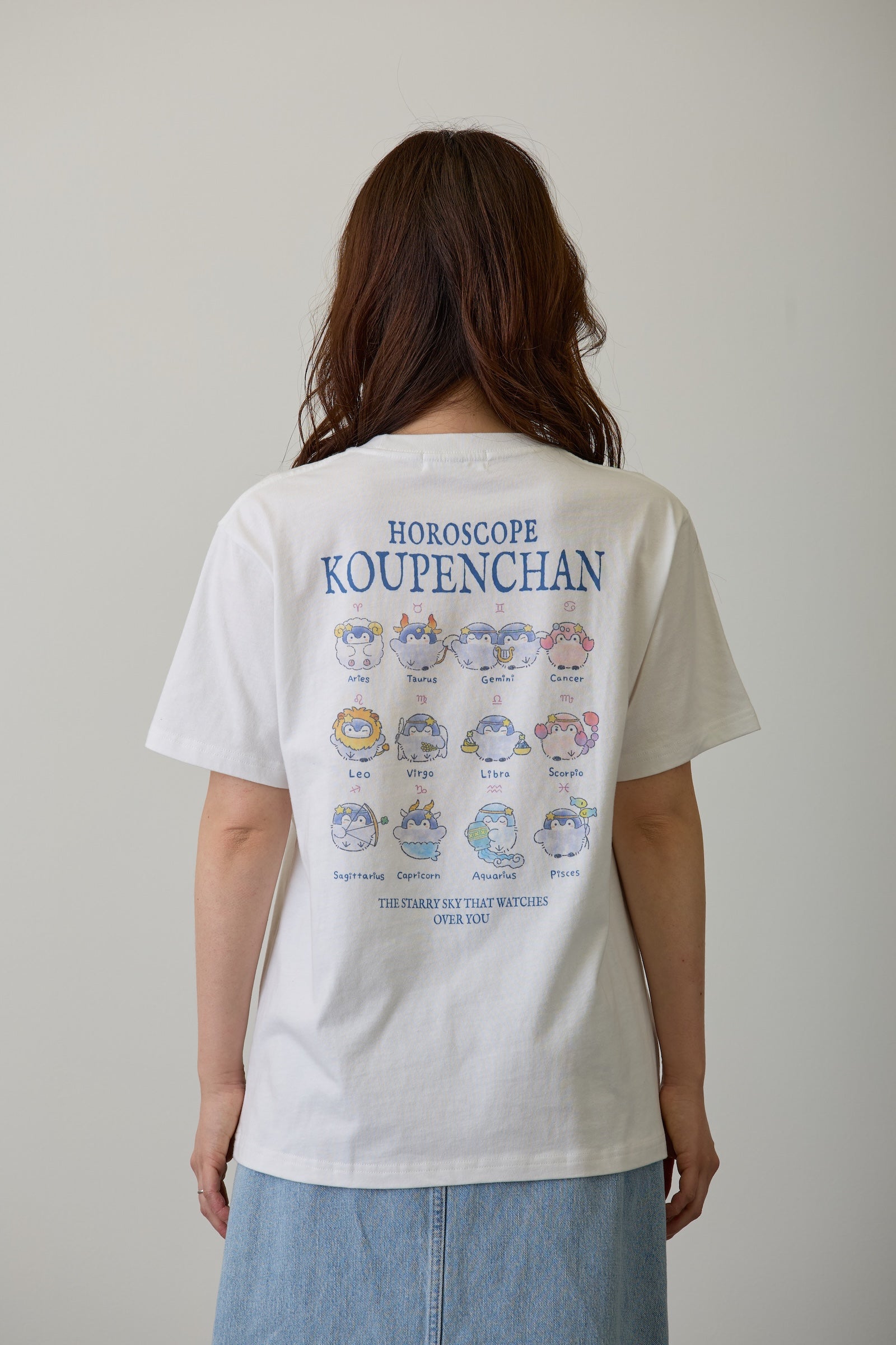 コウペンちゃん Tシャツ 十二星座 ホワイト