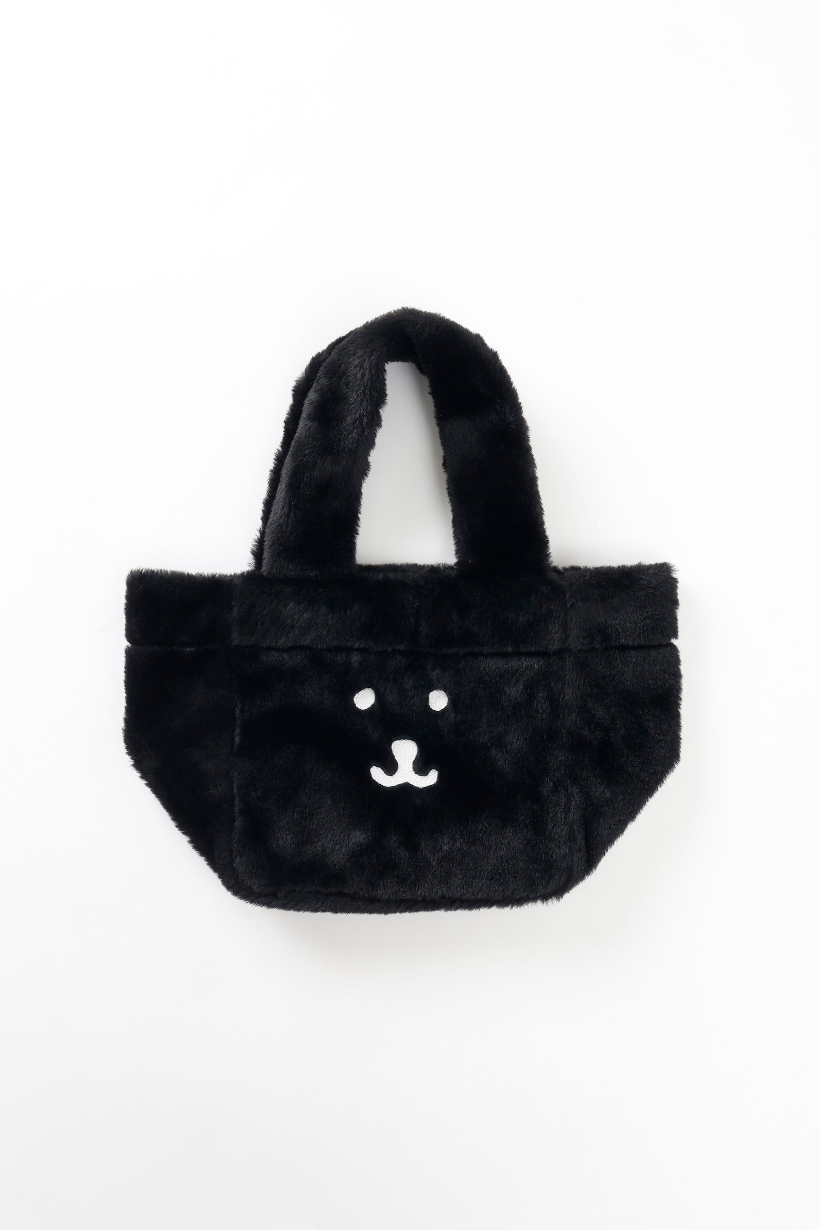 ナガノキャラクターズ ファートートバッグ くまフェイス ブラック ONE