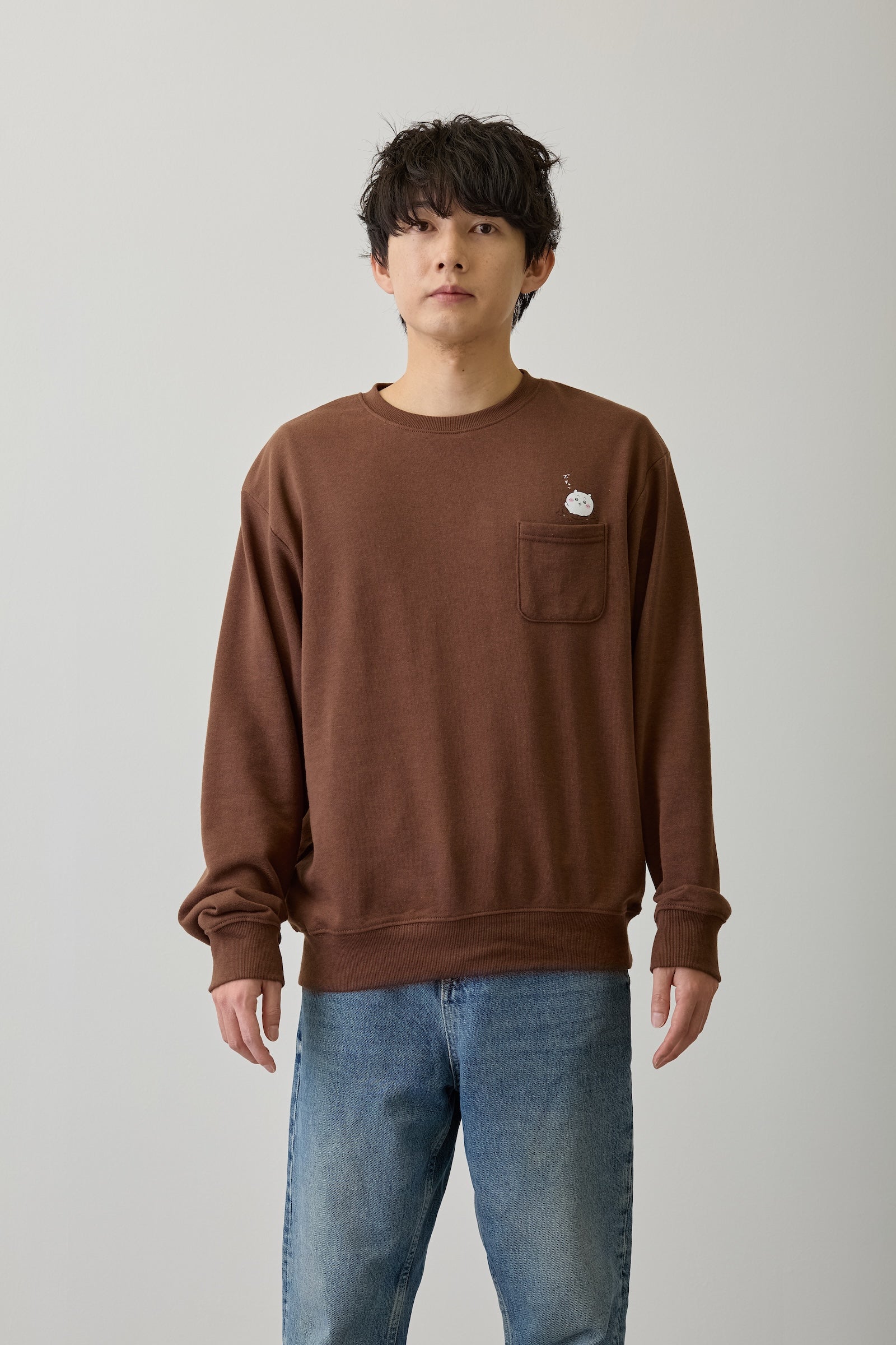 ちいかわ スウェット 自分フォンデュ ブラウン