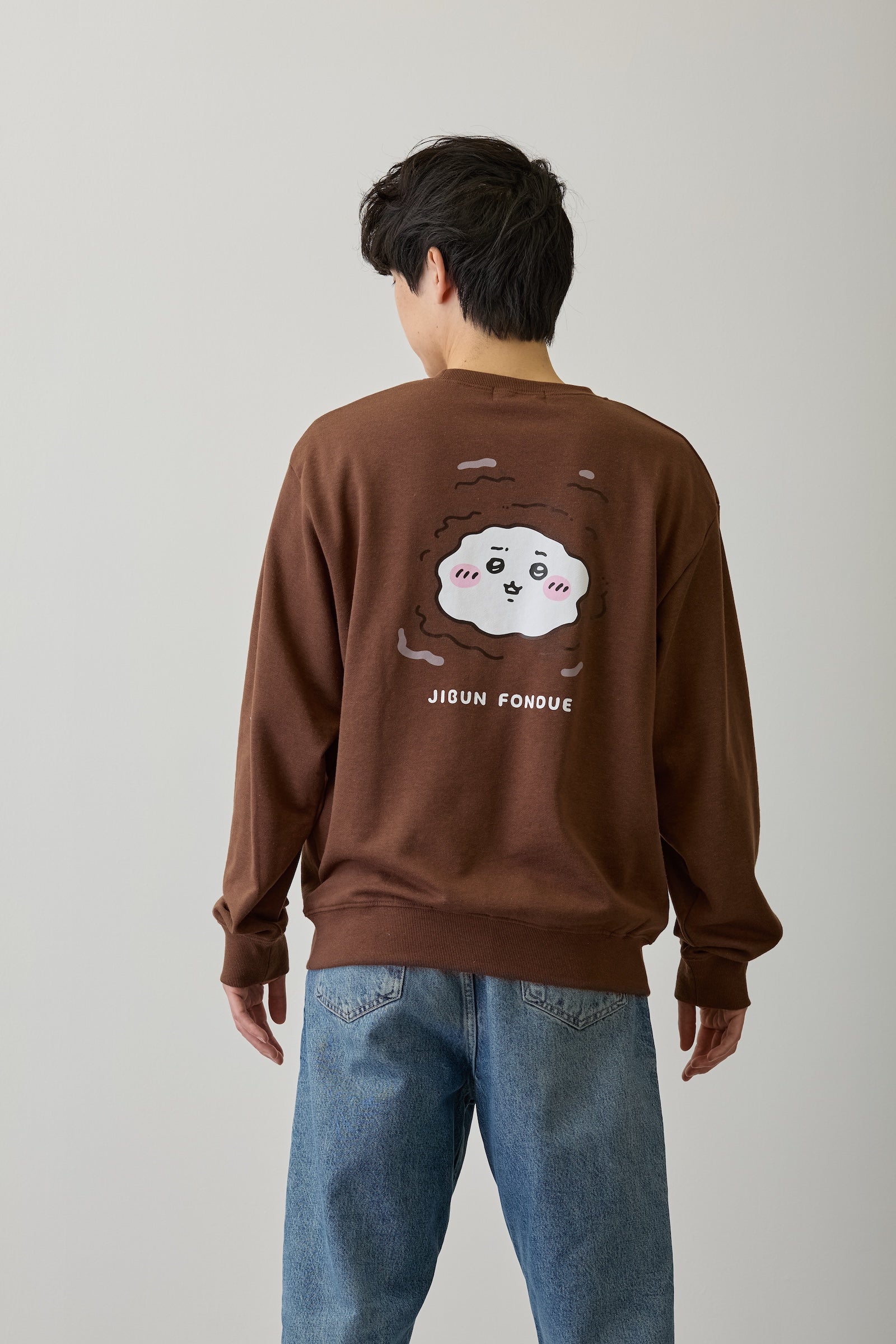 ちいかわ スウェット 自分フォンデュ ブラウン